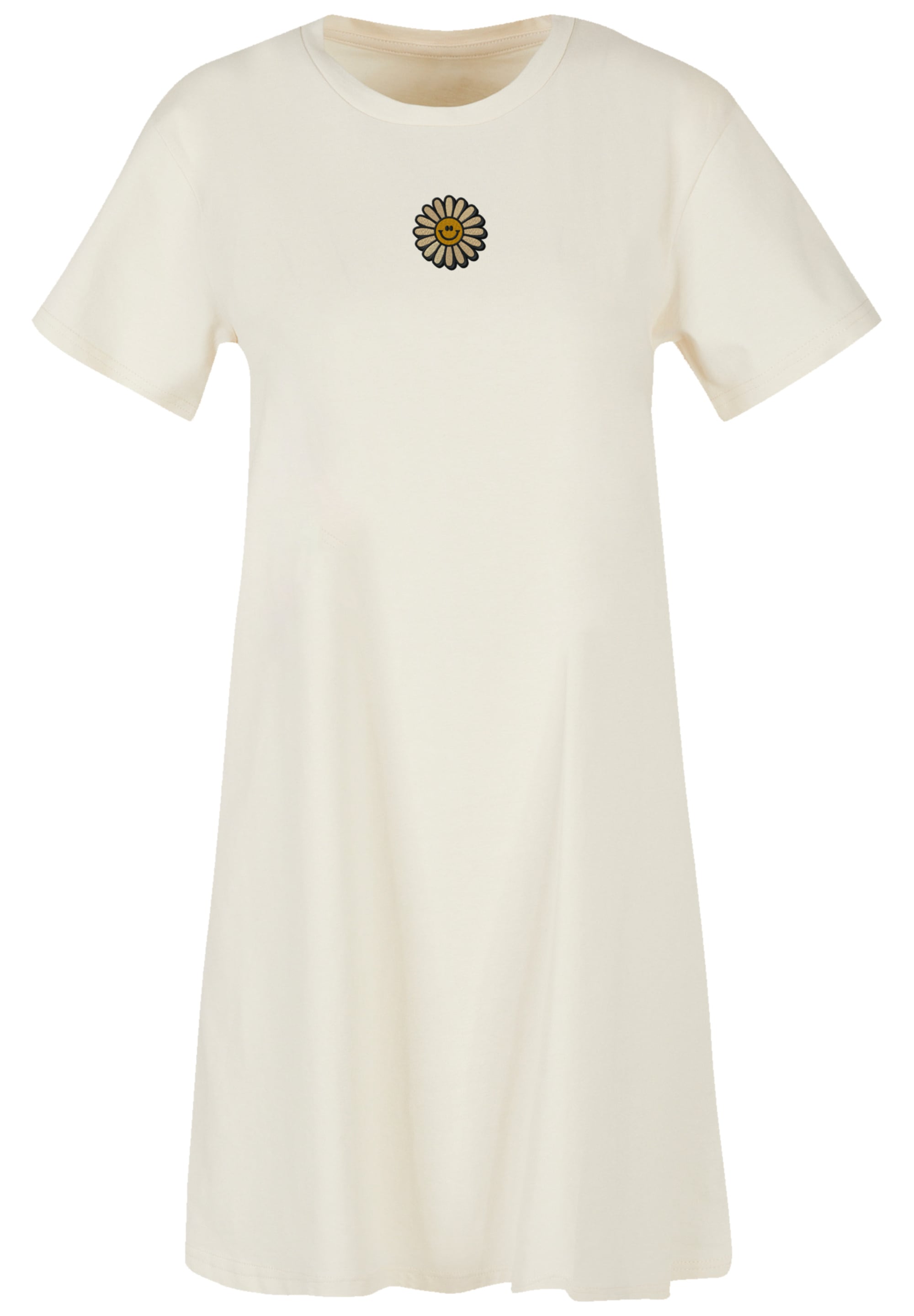 F4NT4STIC Shirtkleid »Happy Flower Bestickt«, Premium Qualität