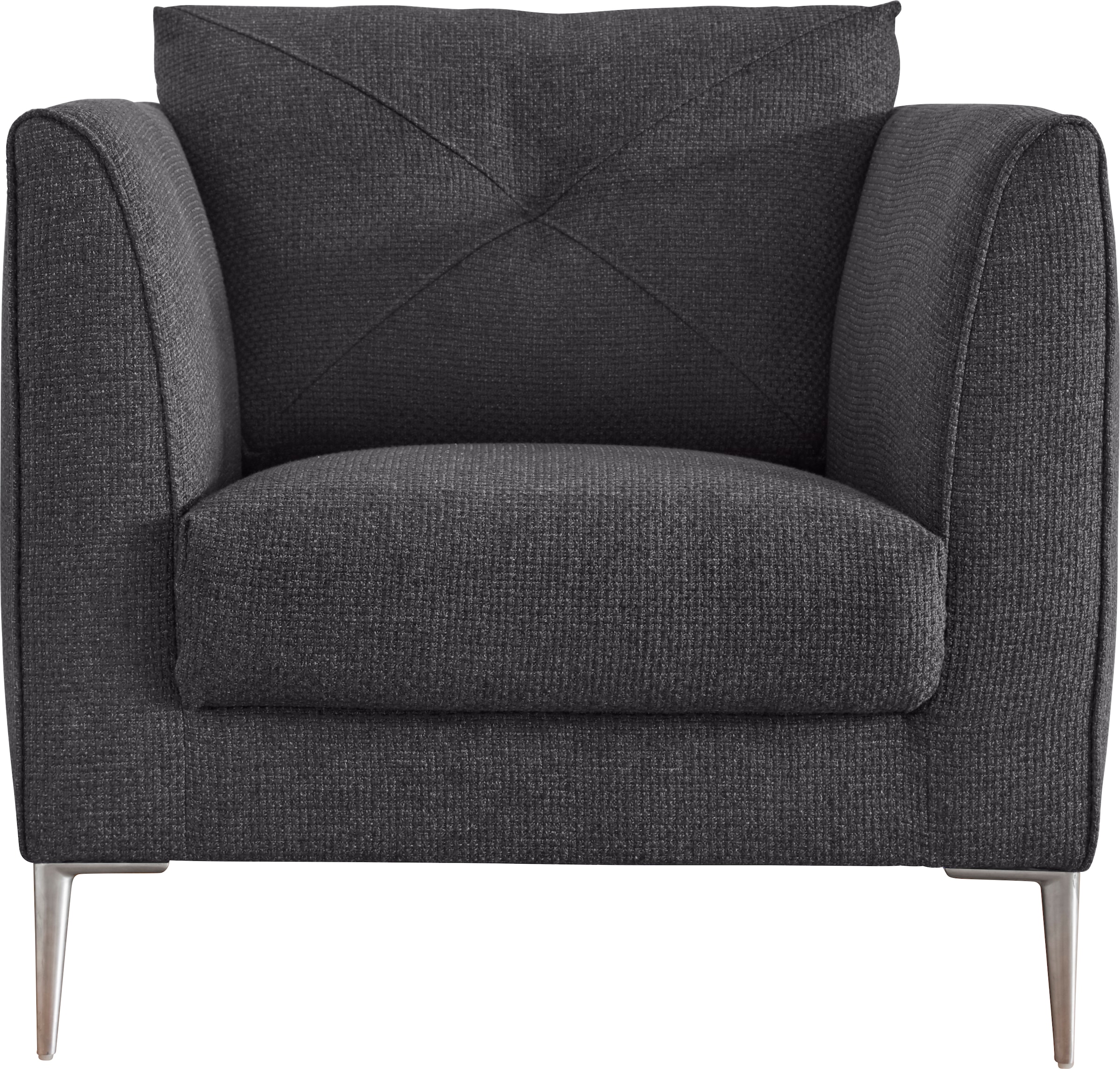 Guido Maria Kretschmer Home&Living Sessel »Chilltime, Loungesessel«, mit eleganter Kreuznaht im Rückenkissen