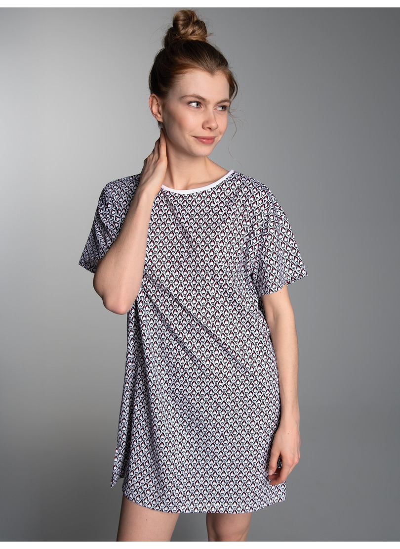 Trigema Nachthemd "TRIGEMA Bigshirt mit Allover-Pinguin-Print", (1 tlg.) günstig online kaufen