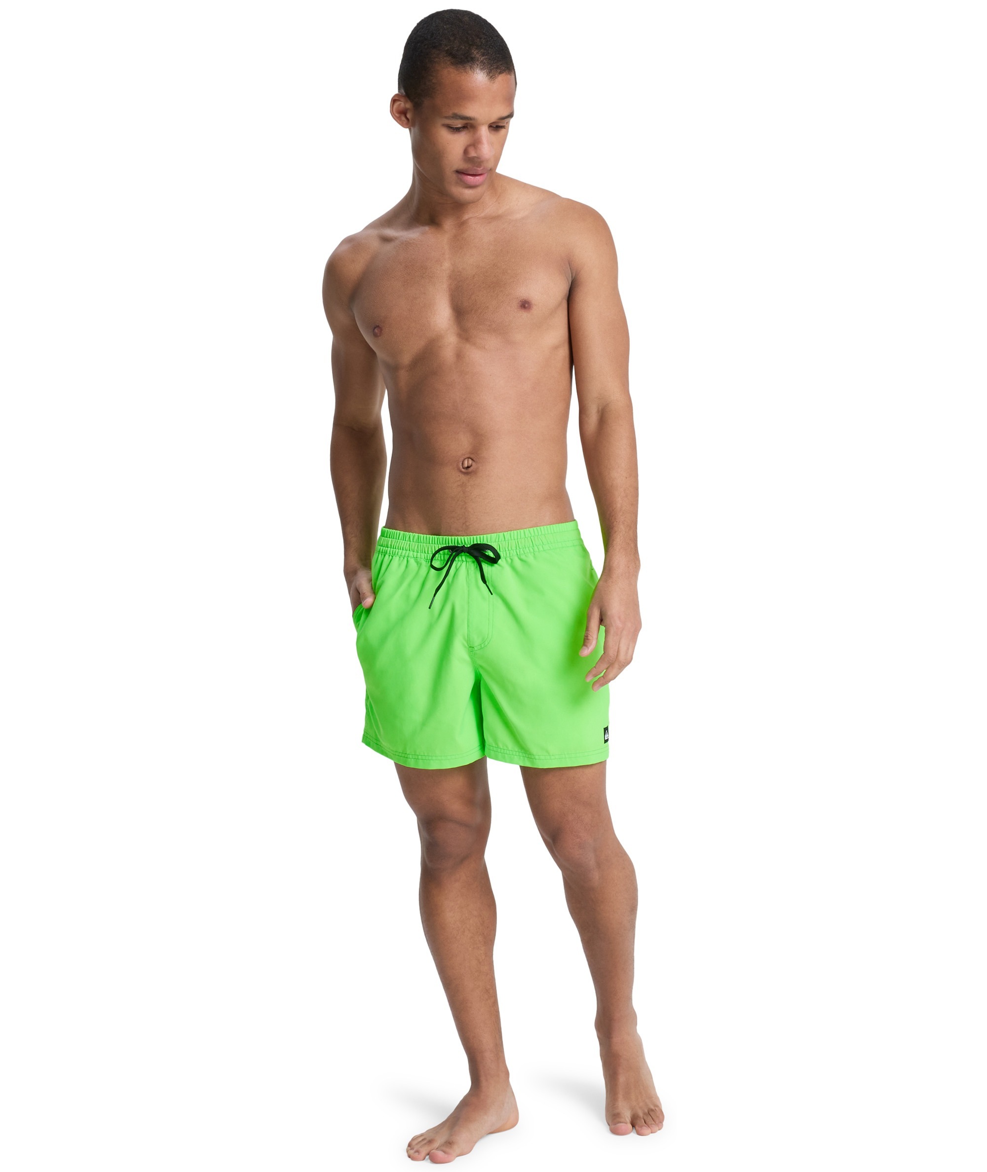 Quiksilver Badeshorts »EVERYDAY VOLLEY 15« unifarbene Optik, mit kontrastfarbenen Details, Straight-Leg-Passform