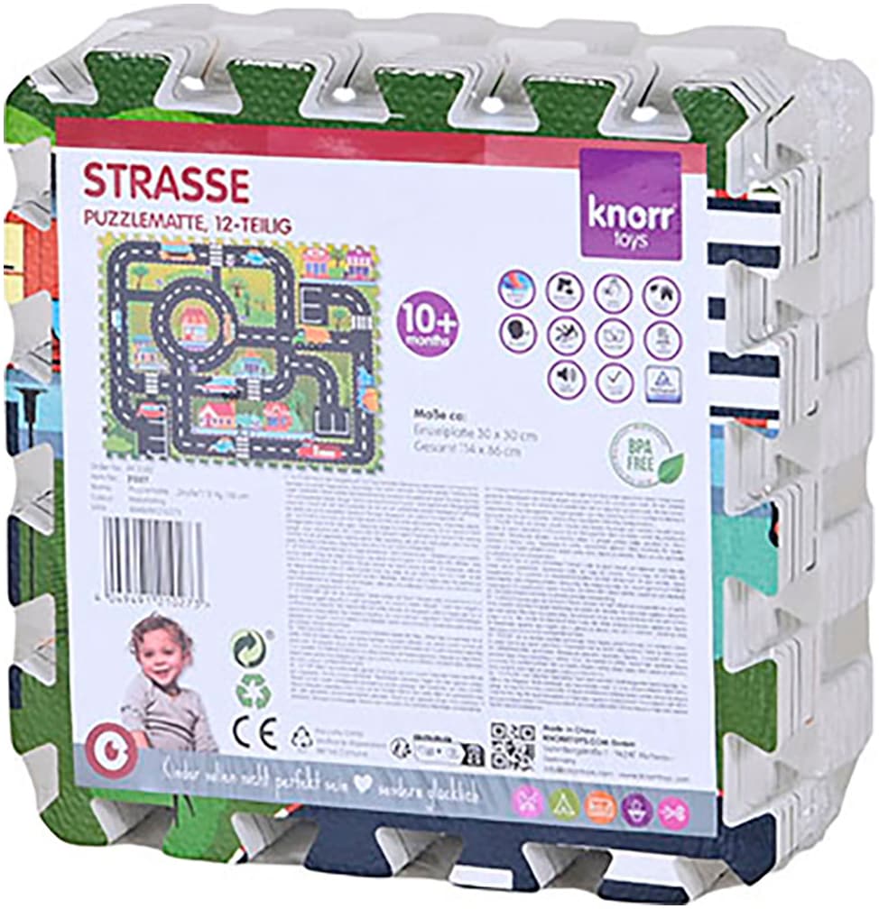 Knorrtoys® Puzzle »Straße«, Puzzlematte, Bodenpuzzle