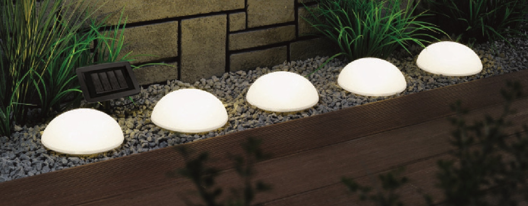 my home LED Solarleuchte »Primala, LED-Solar Gartensteckerr, 5er Set, halbkugeln«, Leuchtmittel LED-Modul | LED fest integriert, mit Erdspießen