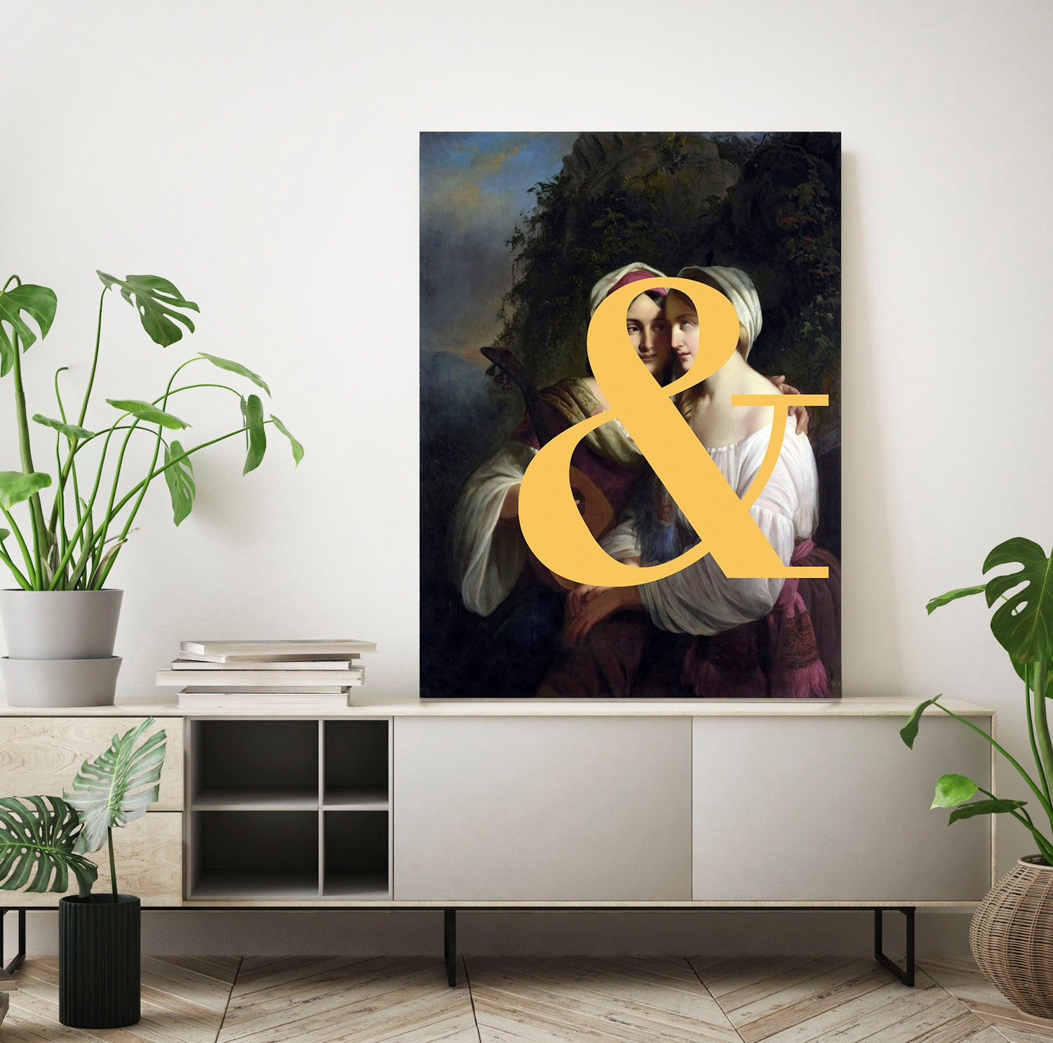 queence Acrylglasbild »Liebespaar mit Farbklecks«, Kunst-Gemälde-Frau-Bilder von Liebespaaren-Historische Persönlichkeiten-Formen-Mann, Fine Art-Print in Galeriequalität