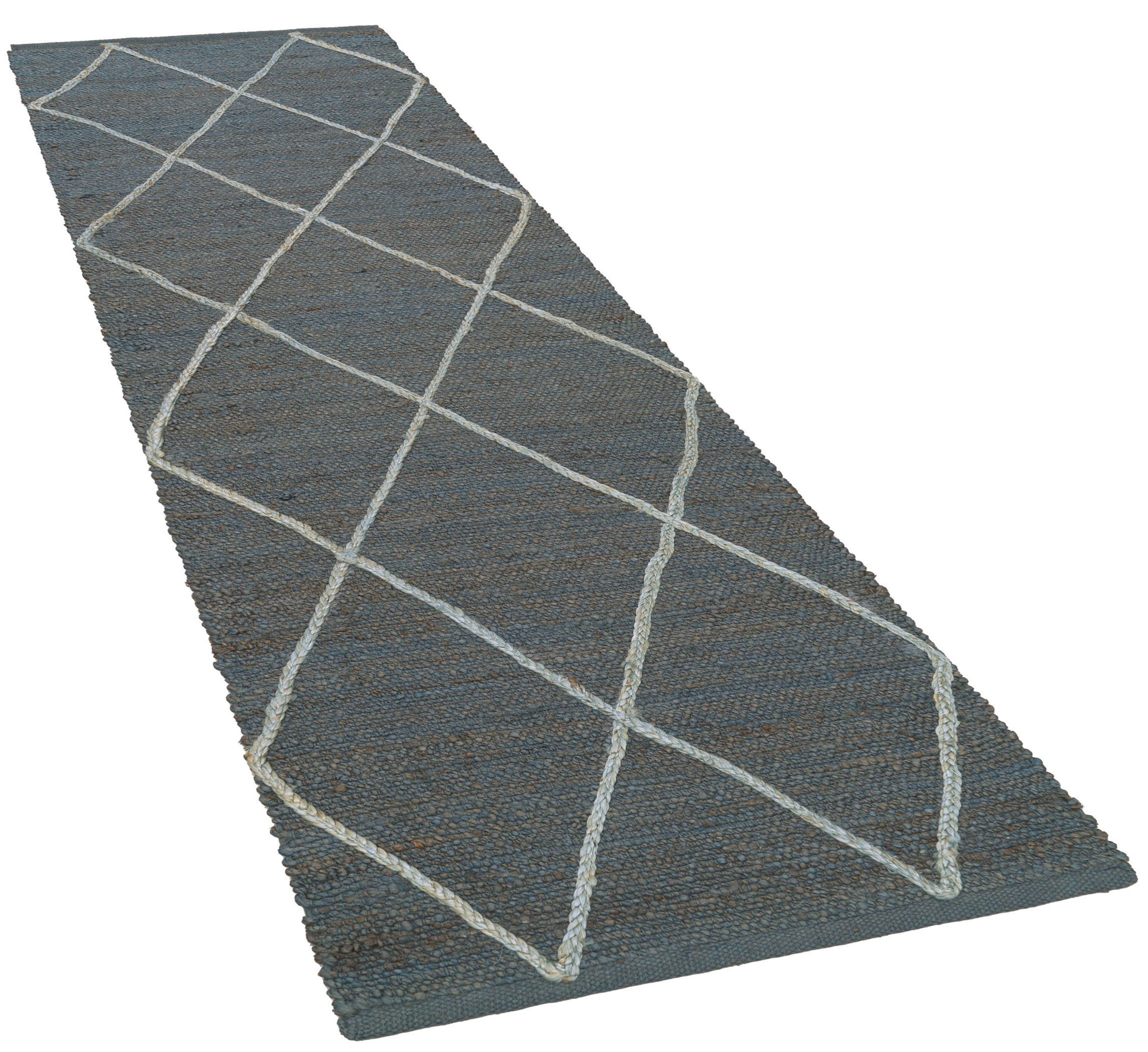 Paco Home Teppich "Skive 685" rechteckig 13 mm Höhe handgeflochten, Rauten günstig online kaufen