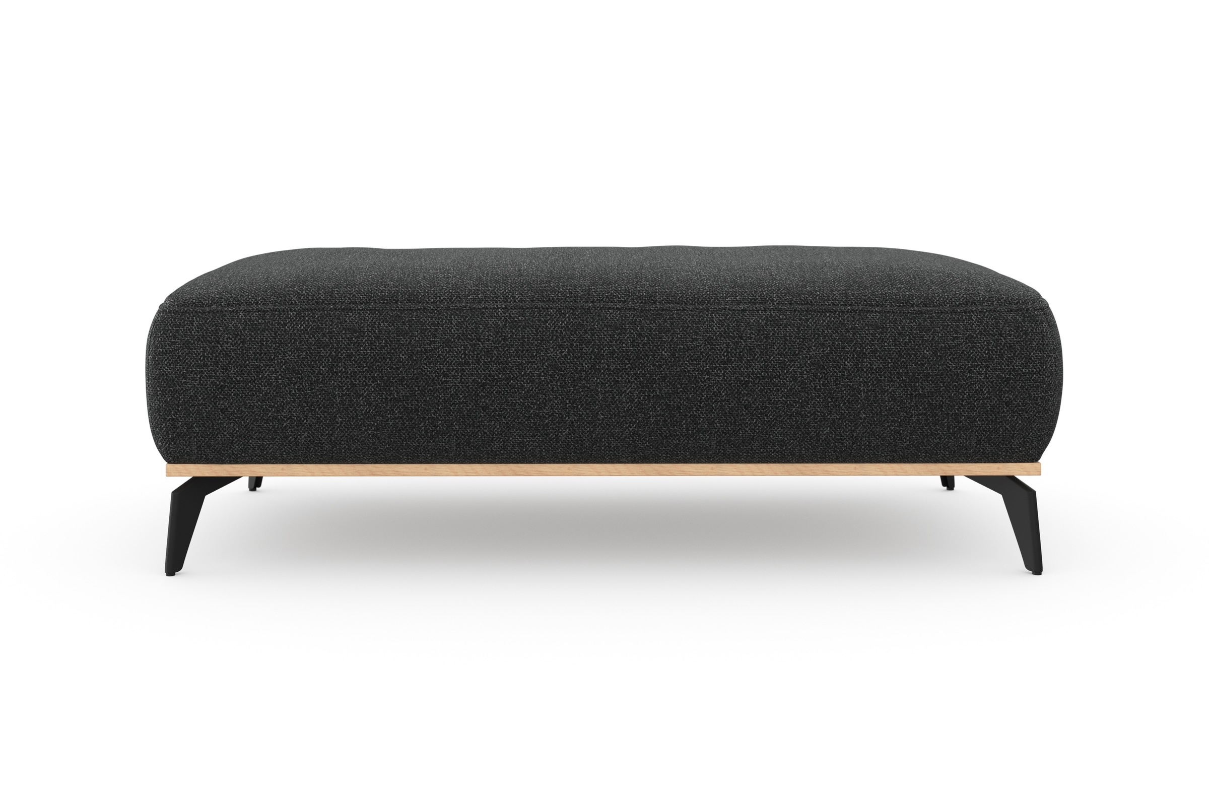 Home affaire Polsterhocker "Fjord" Mit einem Holzrahmen in Buche massiv eic günstig online kaufen