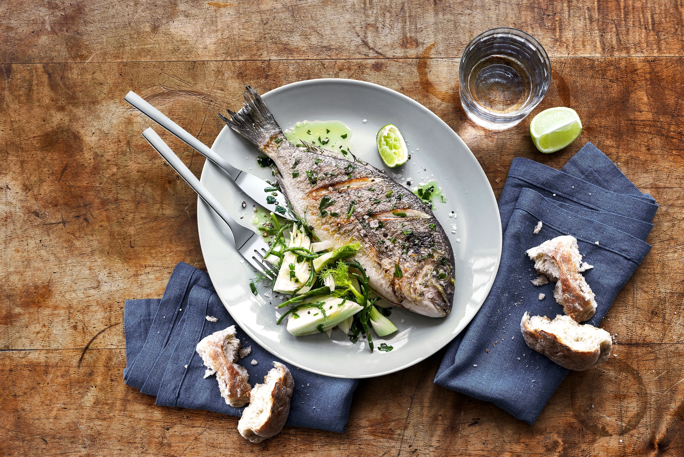 WMF Fischbesteck »Nuova«, (Set, 12 tlg.), 12-tlg., Cromargan Edelstahl rostfrei 18/10, Geschenkverpackung
