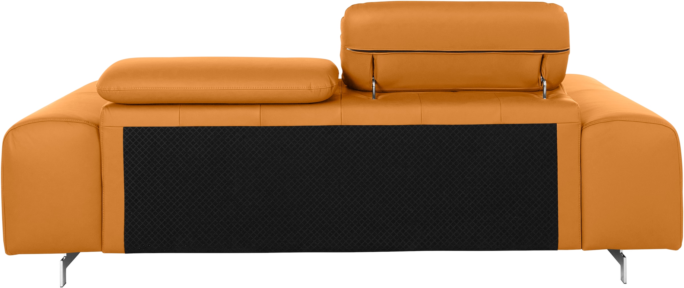 COTTA 3-Sitzer »Chef«, Big-Sofa mit Kopfteilverstellung, edle Metallkufen