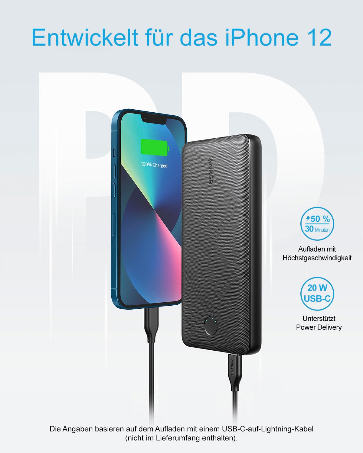 Anker Powerbank »PowerCore III Sense 20K«, 20000 mAh