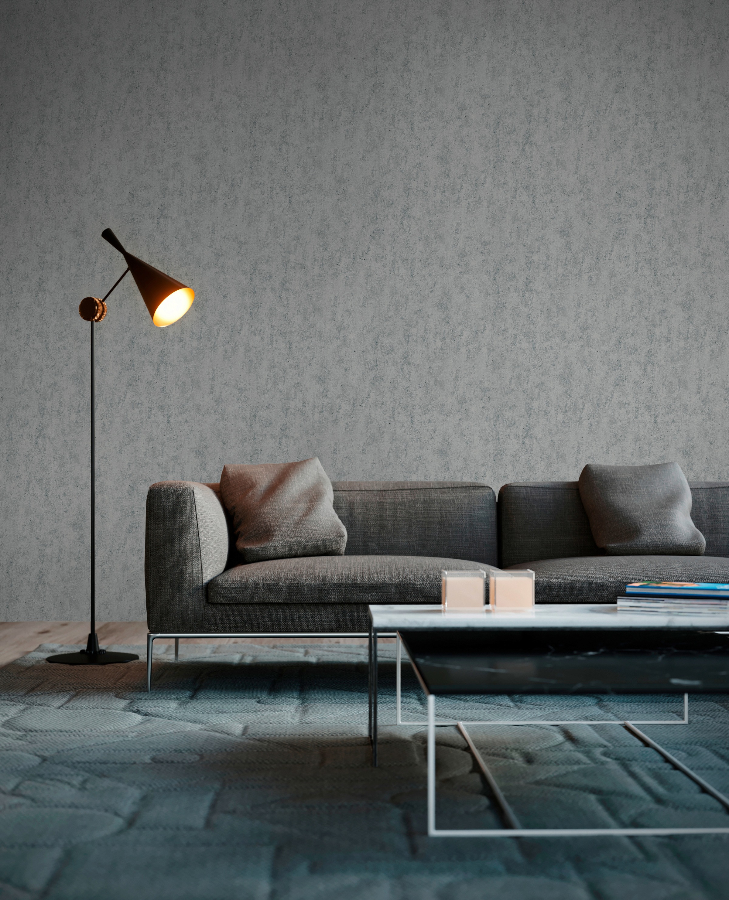 living walls Vliestapete »Beton Concrete & More«, Strukturmuster-gemustert-Motiv, Struktur Tapete Beton Tapeten Wohnzimmer Schlafzimmer Küche Design