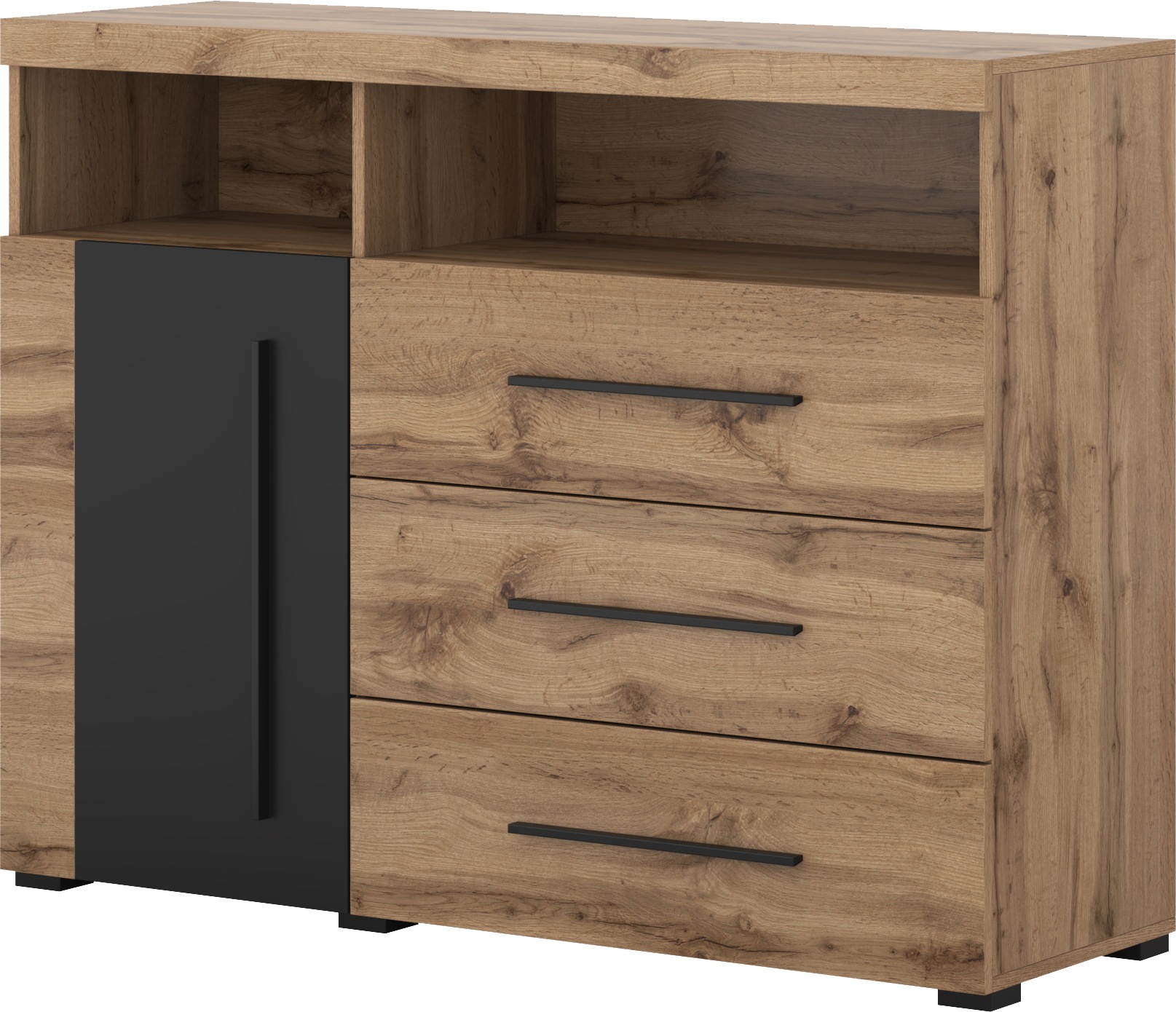 OTTO home Kommode "Roger,Breite 120cm, moderne Anrichte mit 3 Schubladen" S günstig online kaufen