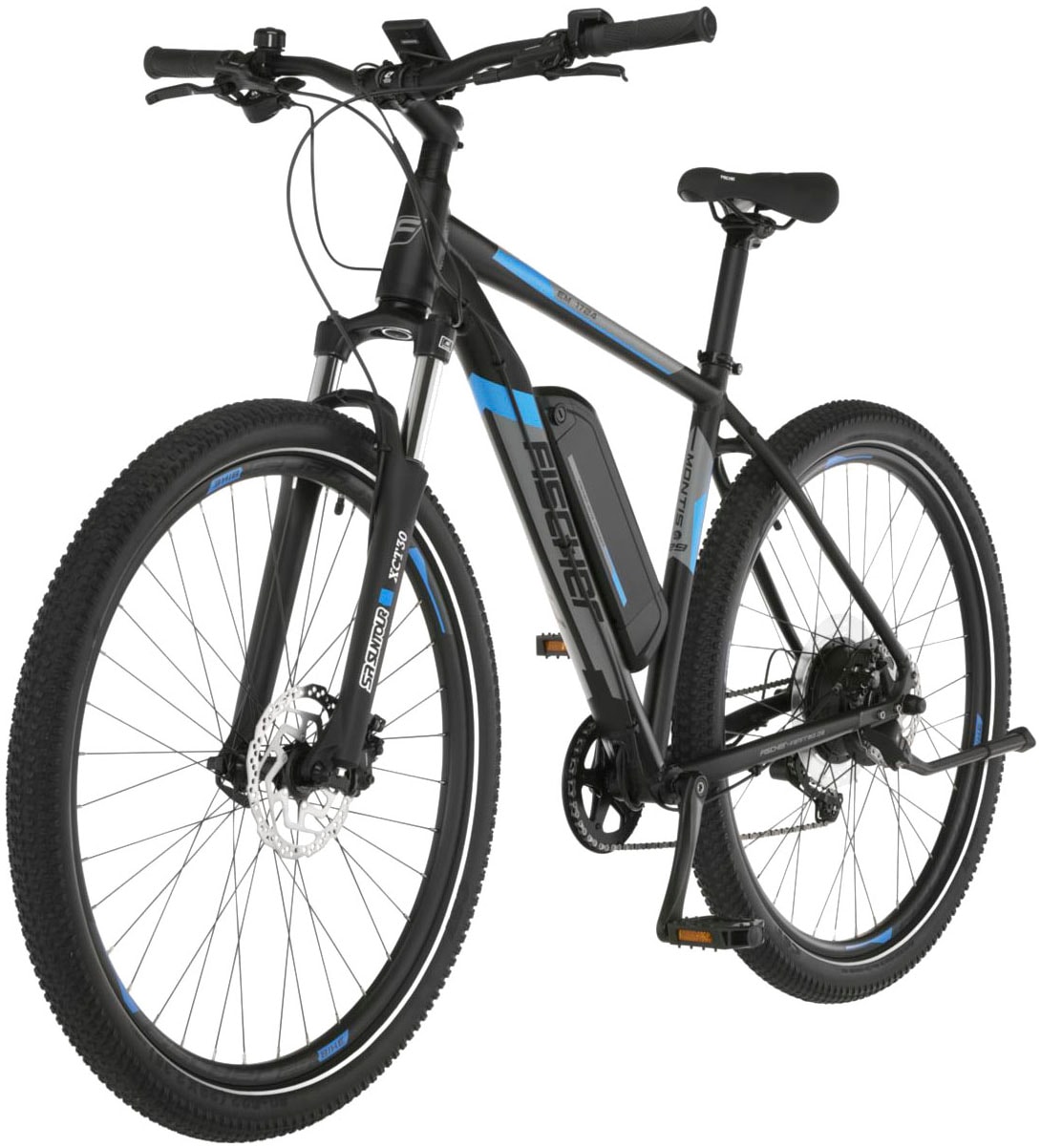 FISCHER Fahrrad E-Bike »MONTIS EM 1724 422«, 10 Gang, Pedelec, Elektrofahrrad für Damen u. Herren, MTB, Mountainbike