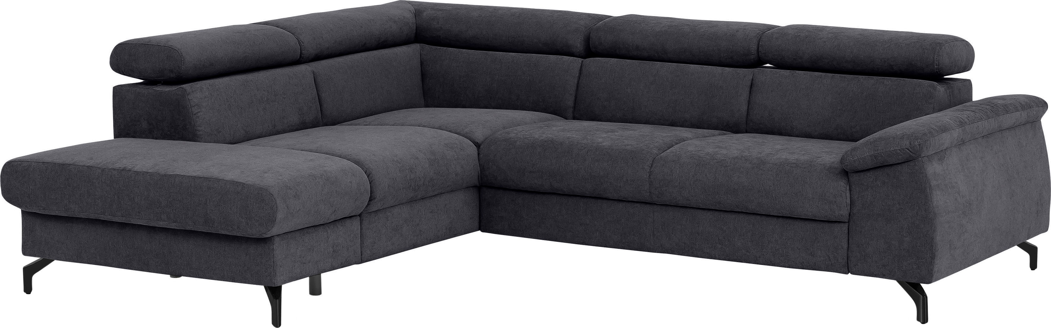 COTTA Ecksofa "Kitty L-Form, B: 249 cm" mit Kopfteilverstellung, optional Bettfunktion & Bettkasten