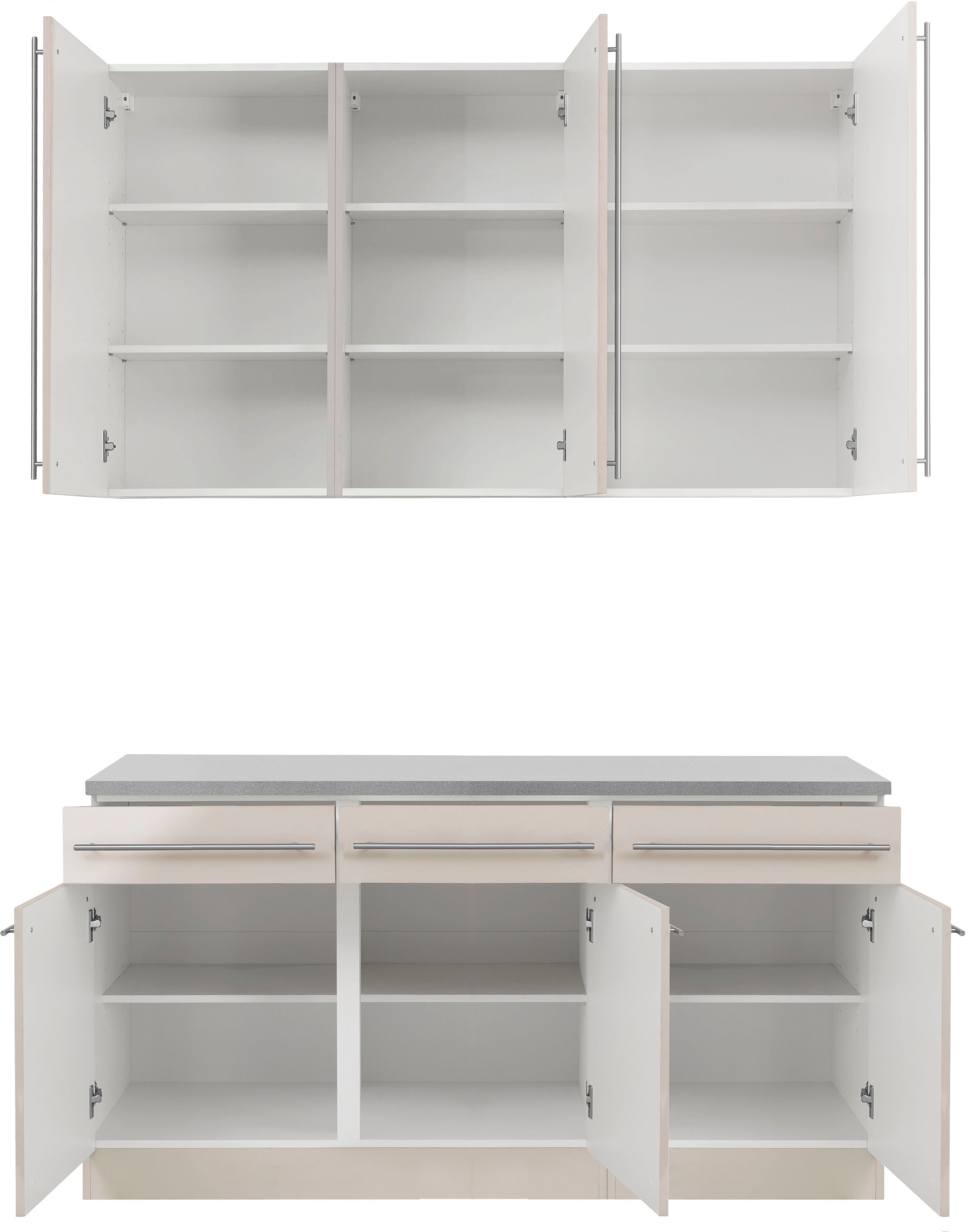 wiho Küchen Pantryküche »Chicago« ohne E-Geräte, Breite 160 cm