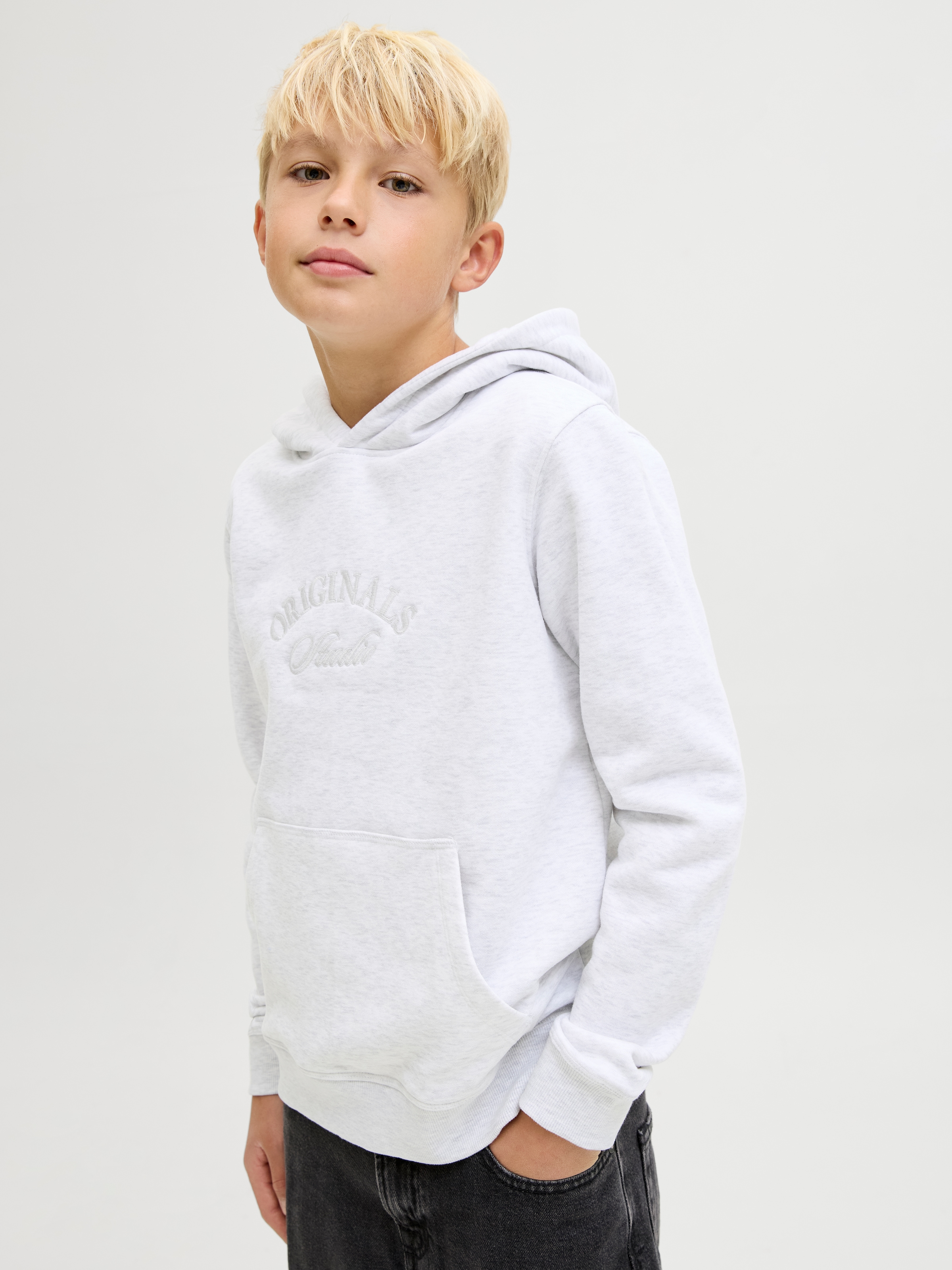 Jack & Jones Junior Kapuzensweatshirt »JORBLEECKER BRANDING SWEAT HOOD BF JNR«