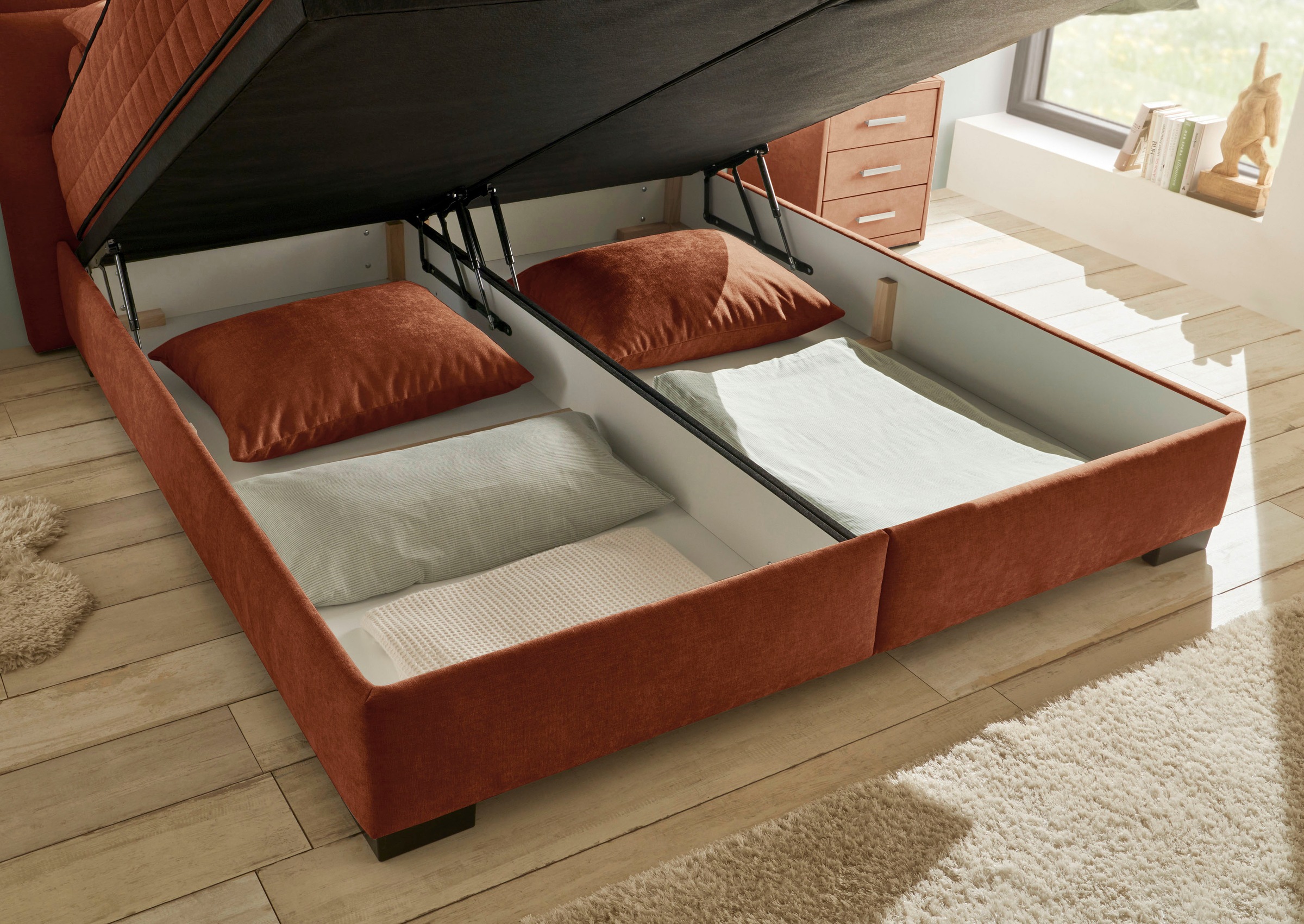 ED EXCITING DESIGN Boxbett »Nagol«, mit Bettkasten, mit Wendematratze, erhältlich in verschiedenen Breiten