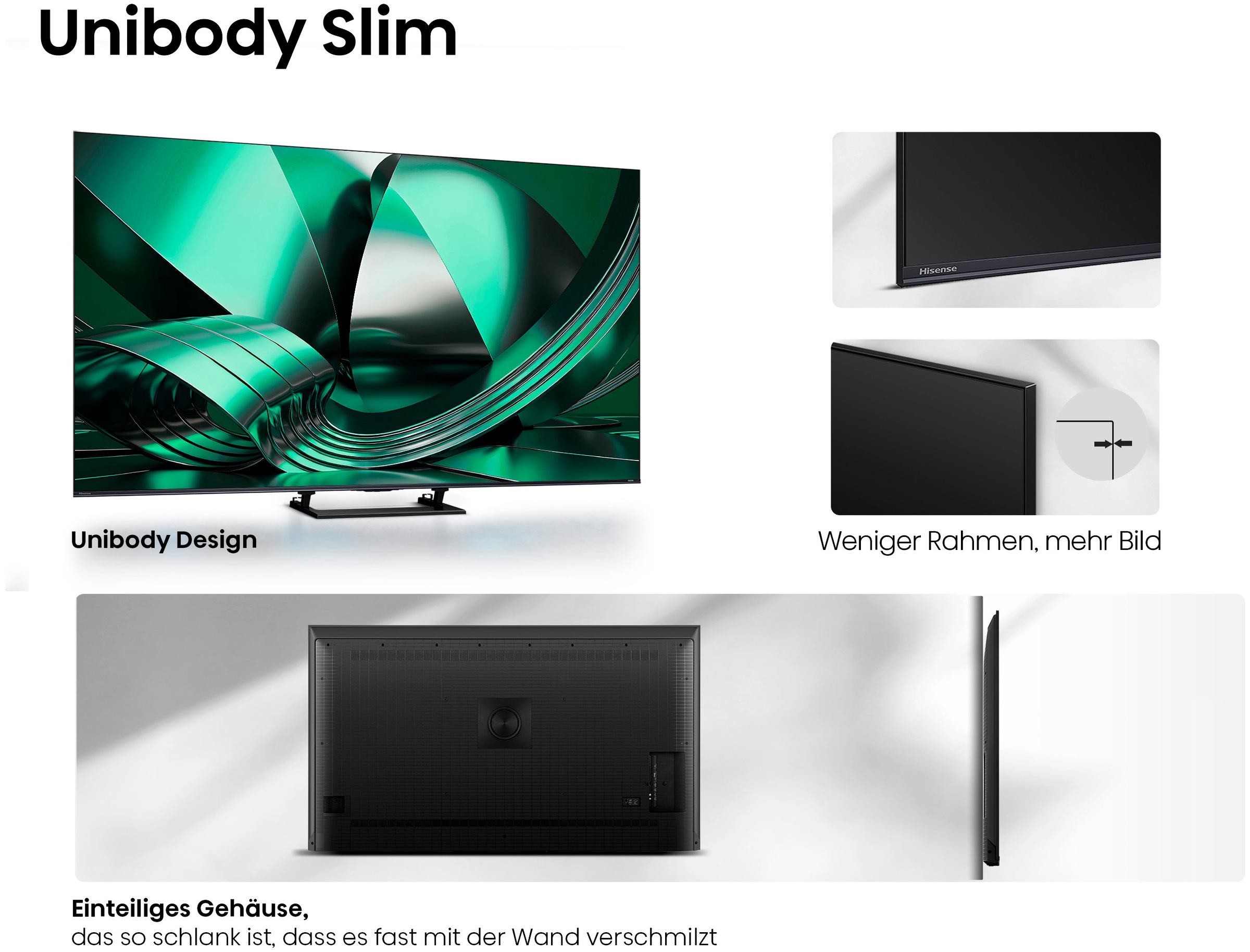 Hisense QLED-Fernseher »55U7DSE« 139 cm/55 ″ Smart-TV