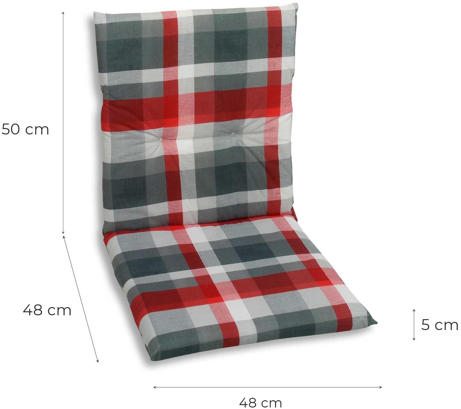 GO-DE Sitzauflage, Maße ca.: 48 cm x 98 cm x 5 cm