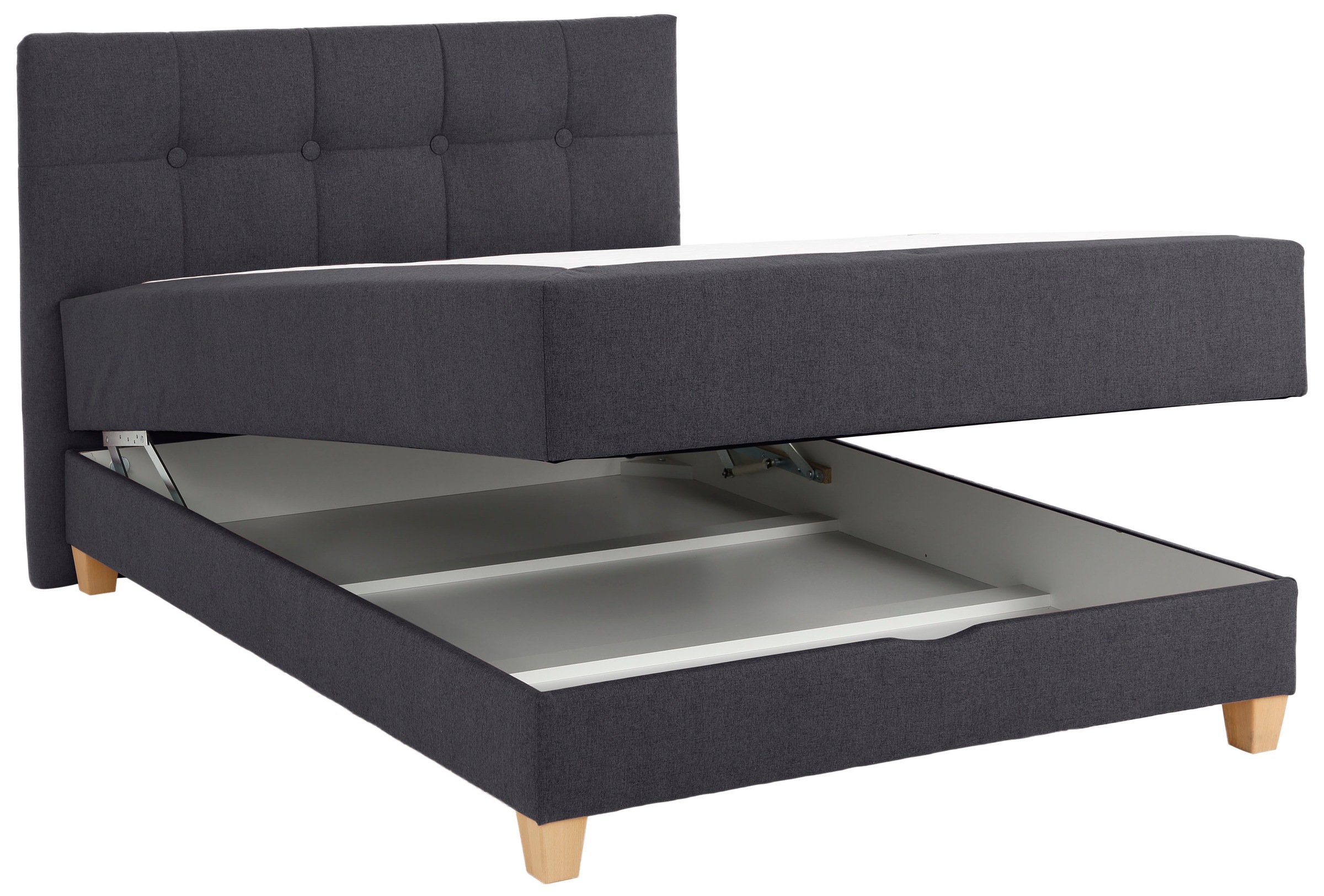 Home affaire Boxbett »Lonrai«, in H2,H3 & H4 und XXL - Überlänge 220cm wählbar, inkl. Topper