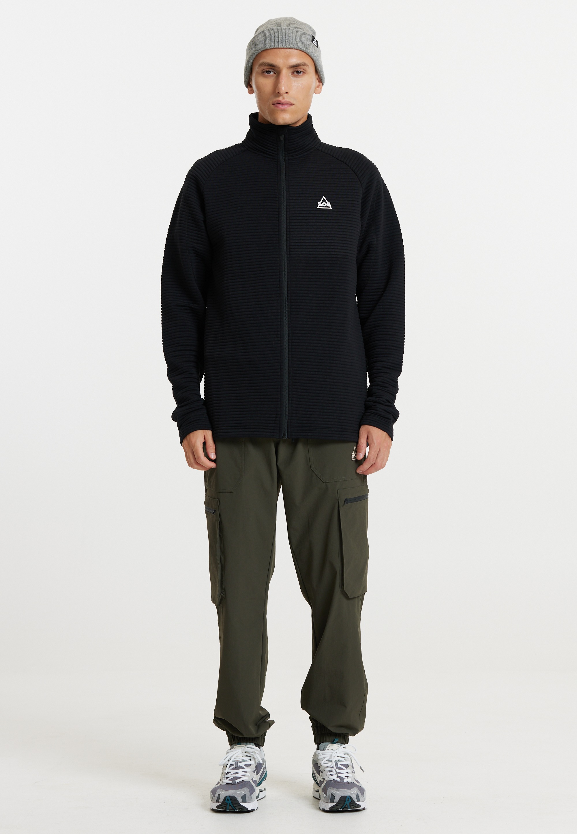 SOS Sweatjacke »Muju«, mit stilvollem Logodetail