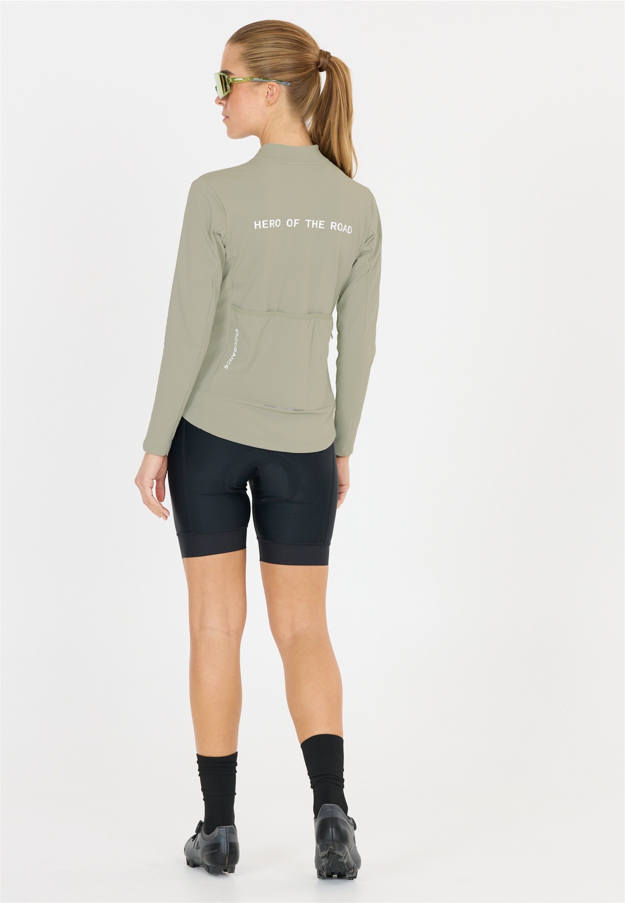 Funktionsshirt ENDURANCE "Megah", Damen, Gr. 46, grau (hellgrau), 85% Polyamid, 15% Elasthan, unifarben, normal, Rundhals, Shirts Funktionsshirt, ideal für den Radsport 3