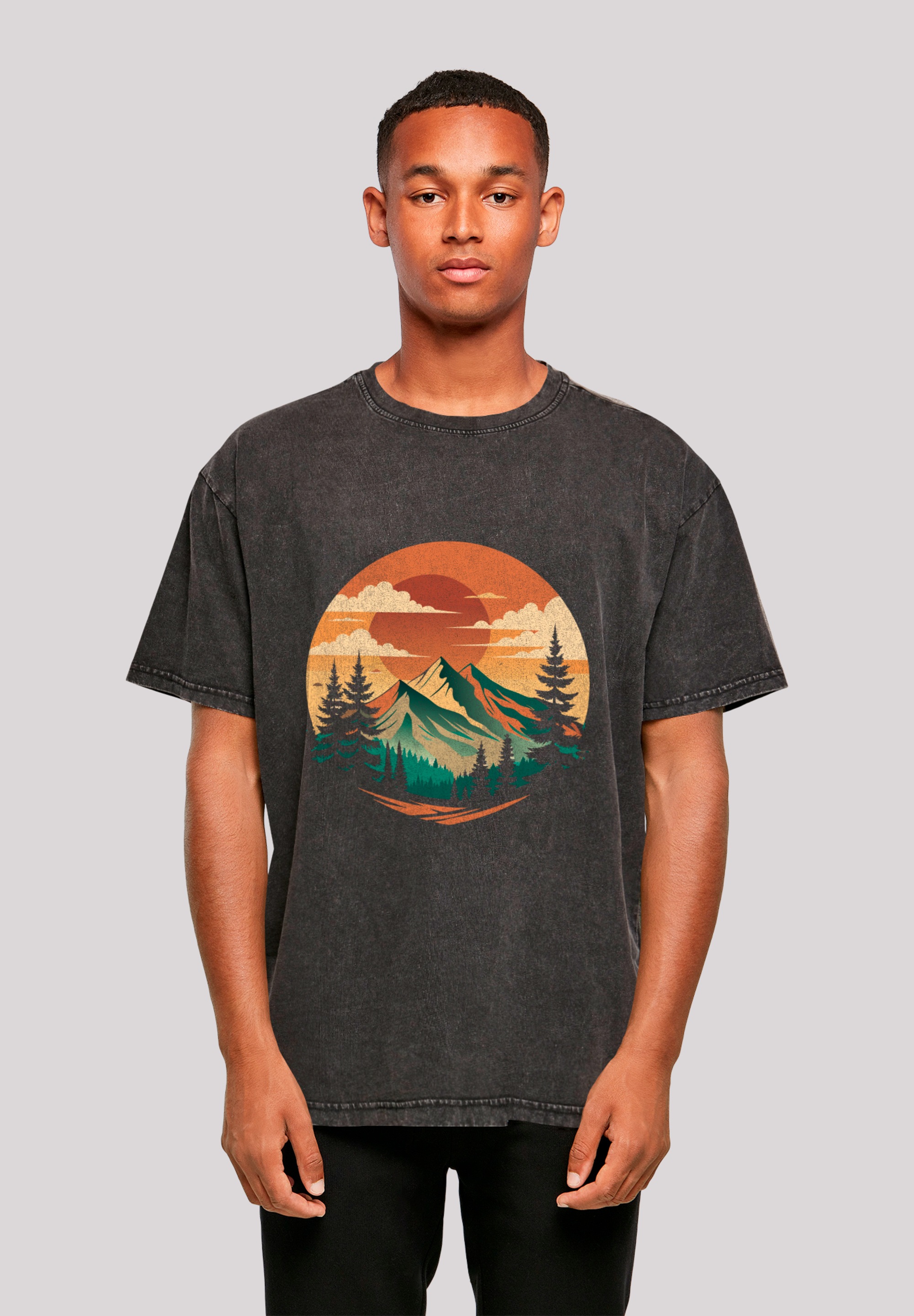 F4NT4STIC T-Shirt "Sonnenuntergang Berglandschaft" Premium Qualität günstig online kaufen
