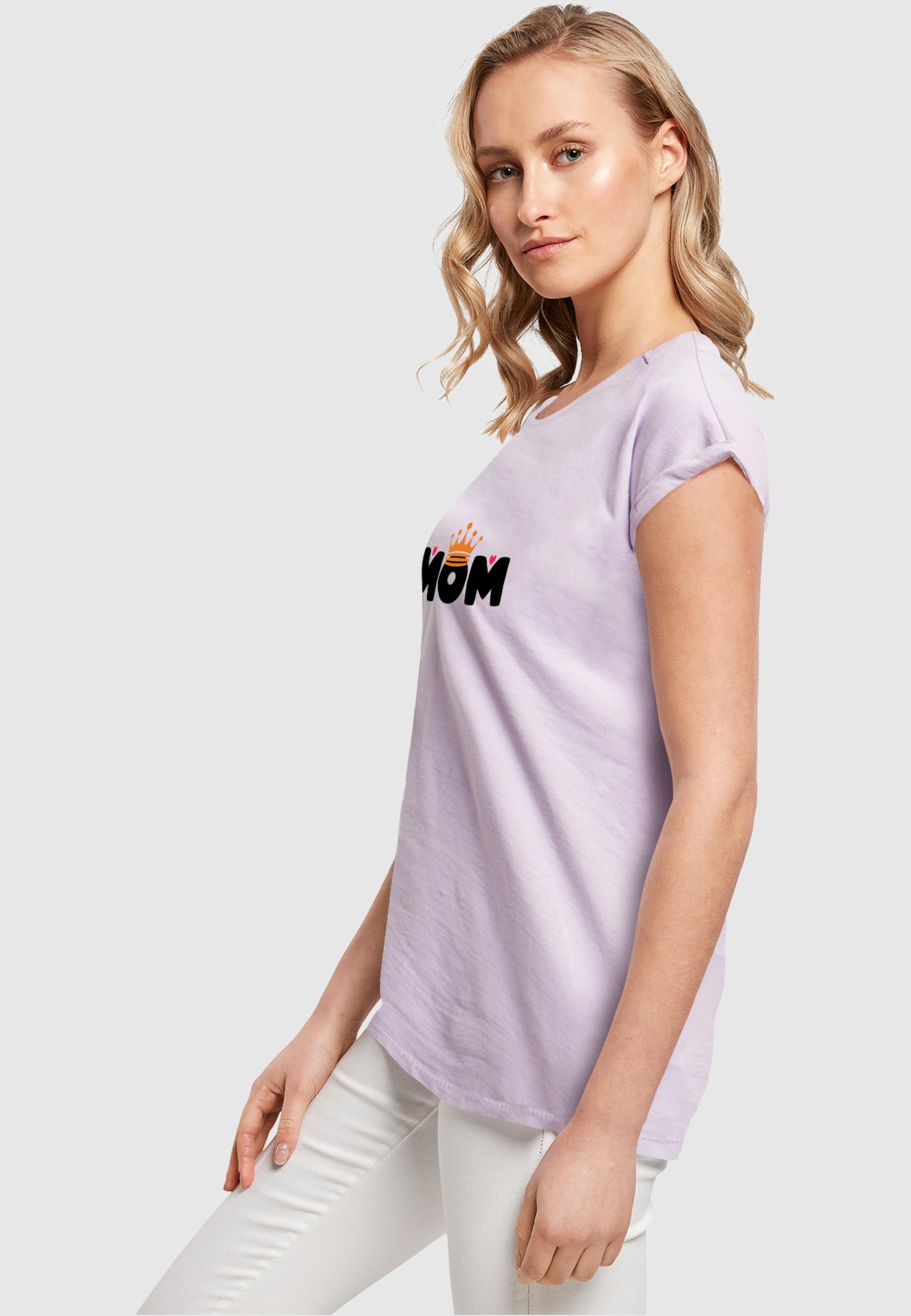 Merchcode T-Shirt »Merchcode Damen Ladies Mothers Day - Queen Mom T-Shirt«, (1 tlg.)