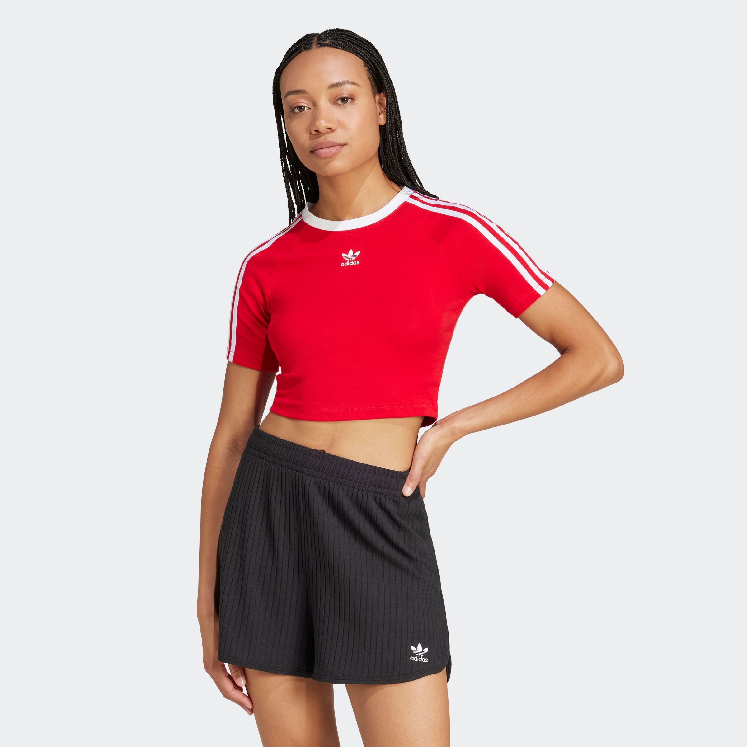 adidas Originals T-Shirt "3 S BABY TEE", Cropped drei Streifen Shirt günstig online kaufen