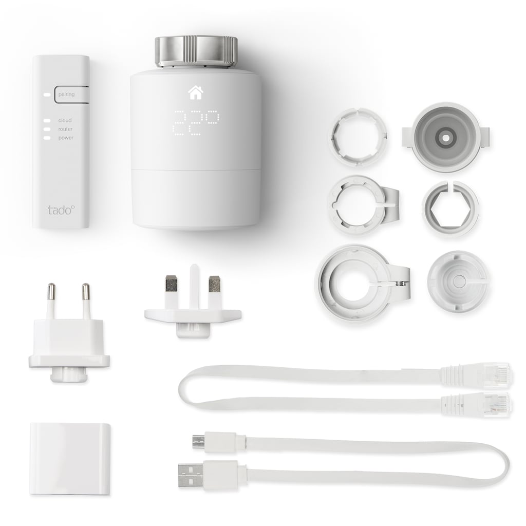 Tado Heizkörperthermostat »Starter Kit - Smartes Heizkörper-Thermostat V3+«