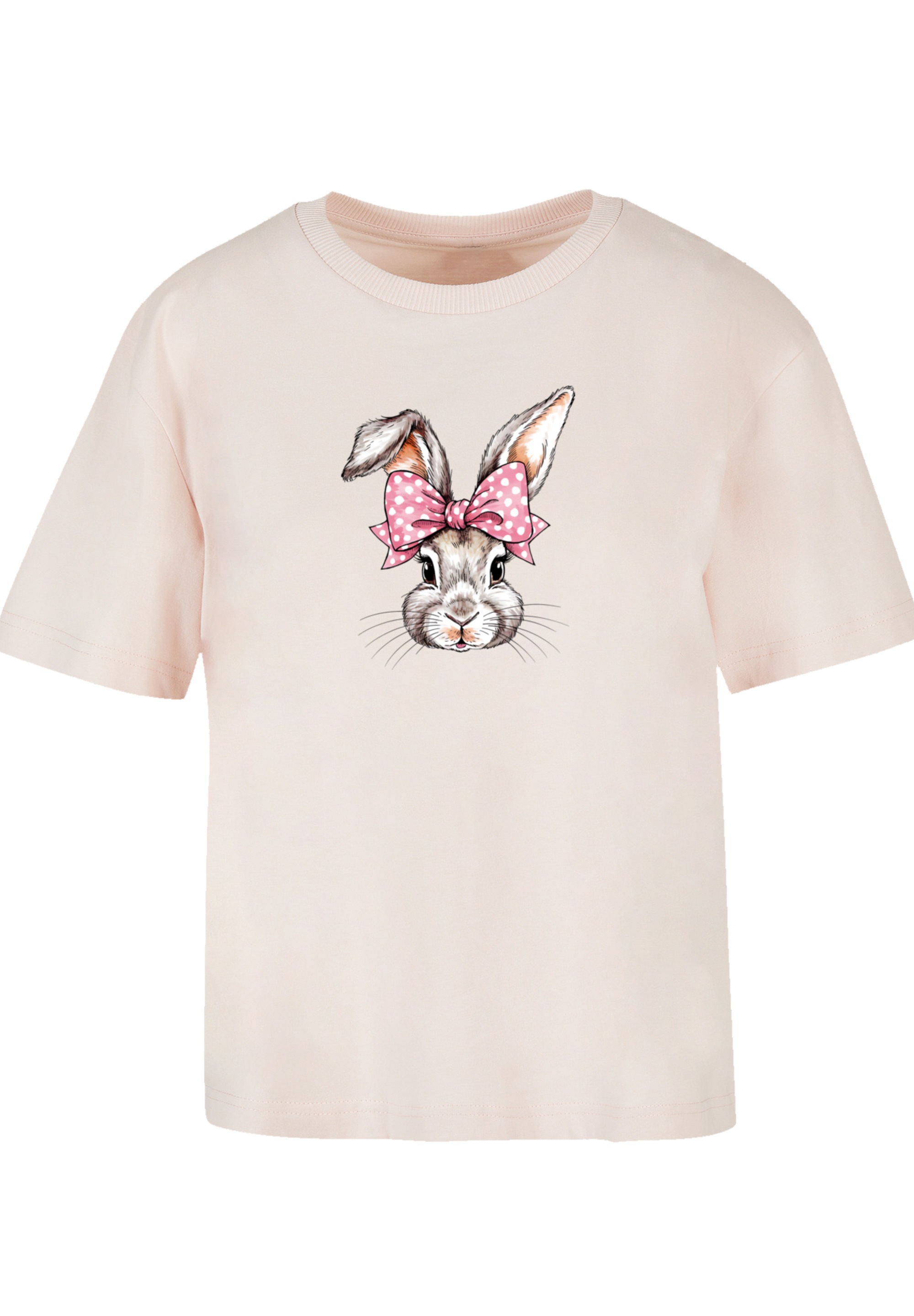 F4NT4STIC T-Shirt »Niedlicher Hase mit Schleife«, Premium Qualität
