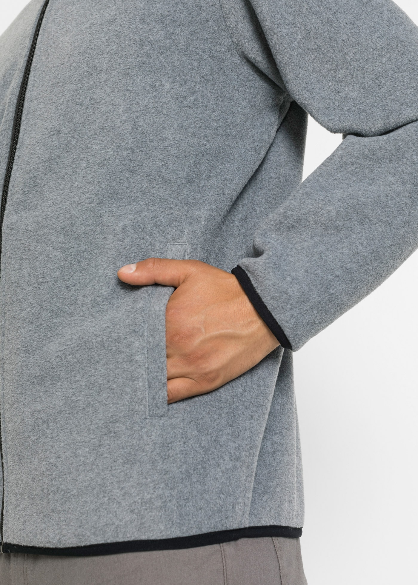 bonprix Fleecejacke Packung, 2, 2 Stk. tlg. ohne Kapuze Fleecejacke (2er Pack)