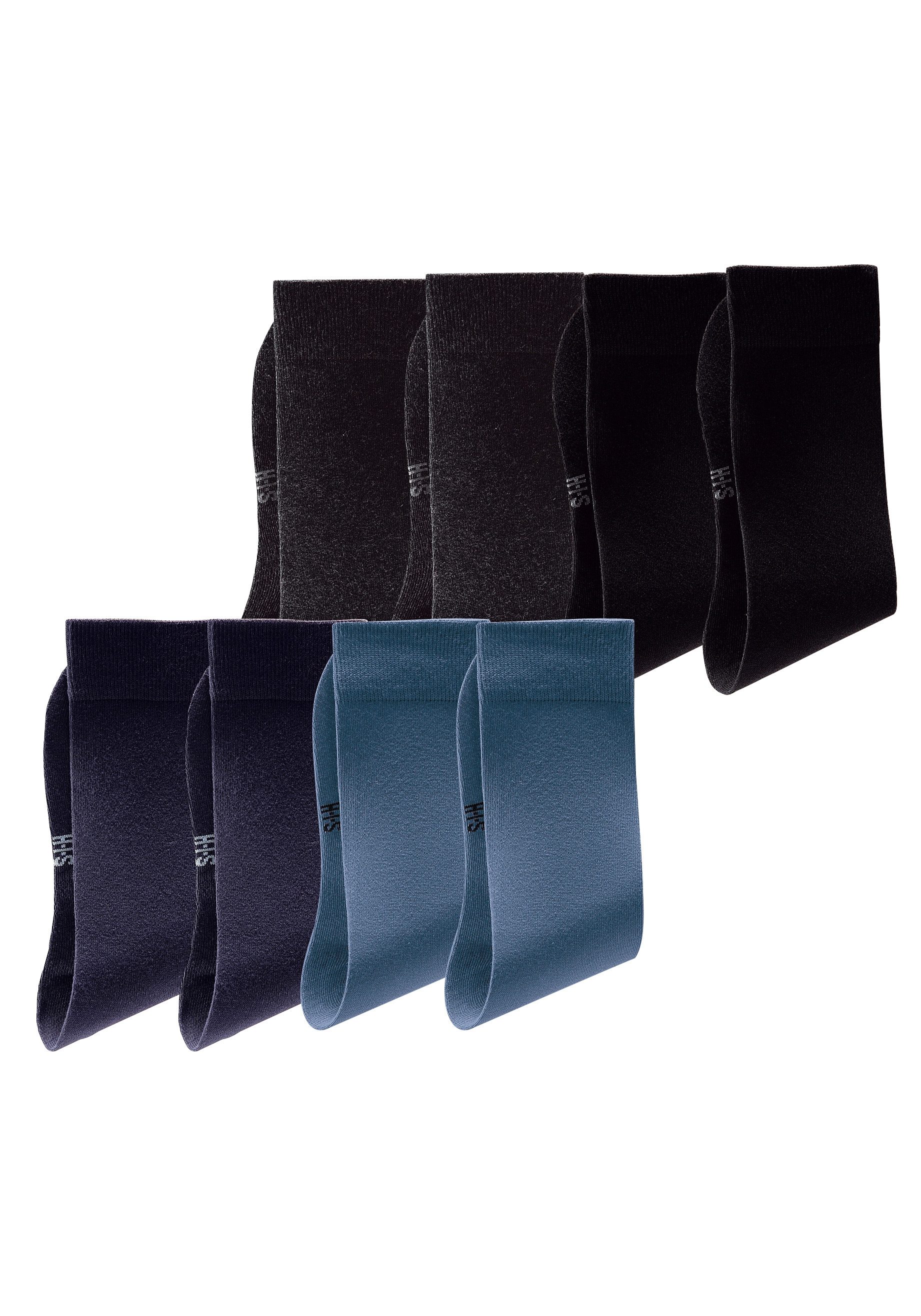 Thumbnail - H.I.S Basicsocken Packung, 4 Stk. tlg. mit hohem Baumwollanteil