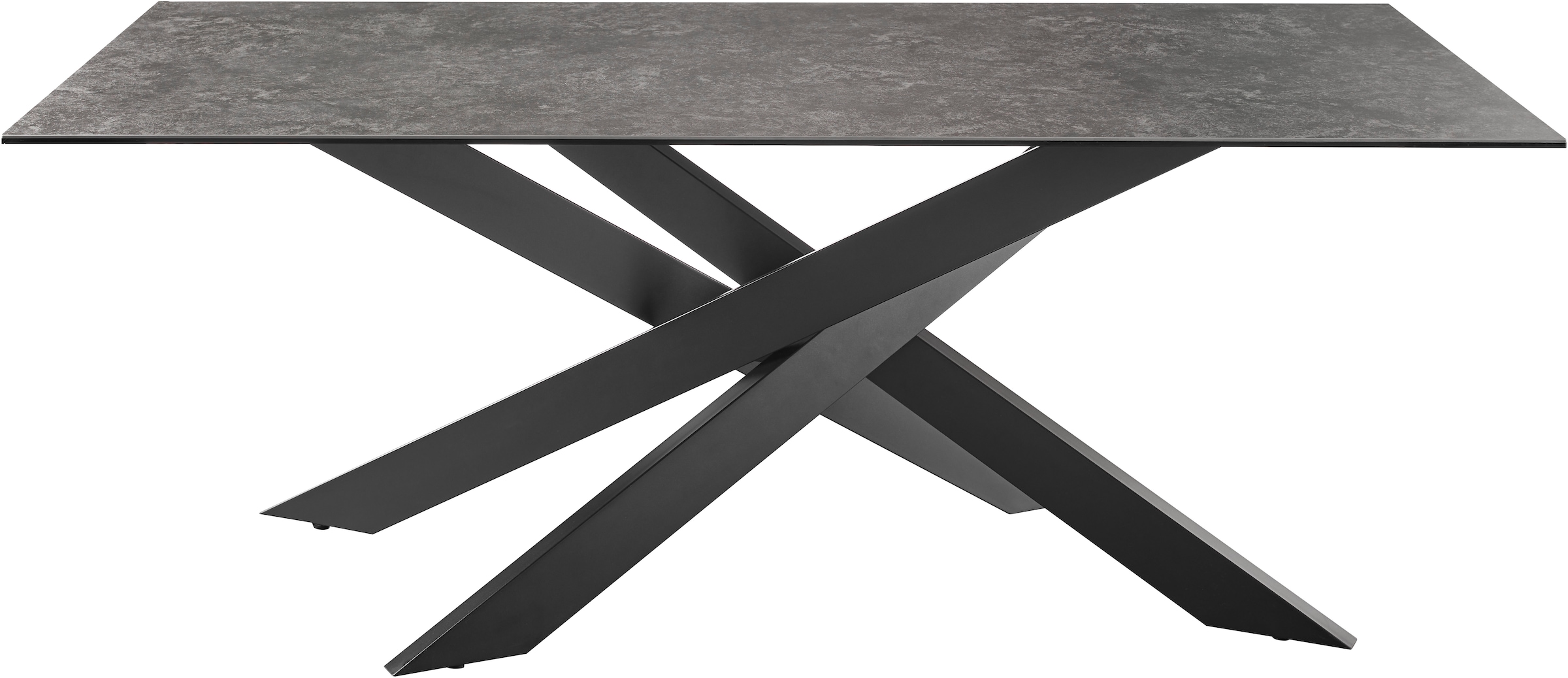 set one by Musterring Esstisch "Baltimore" Platte aus Glas-Keramik, Kreuzfu günstig online kaufen