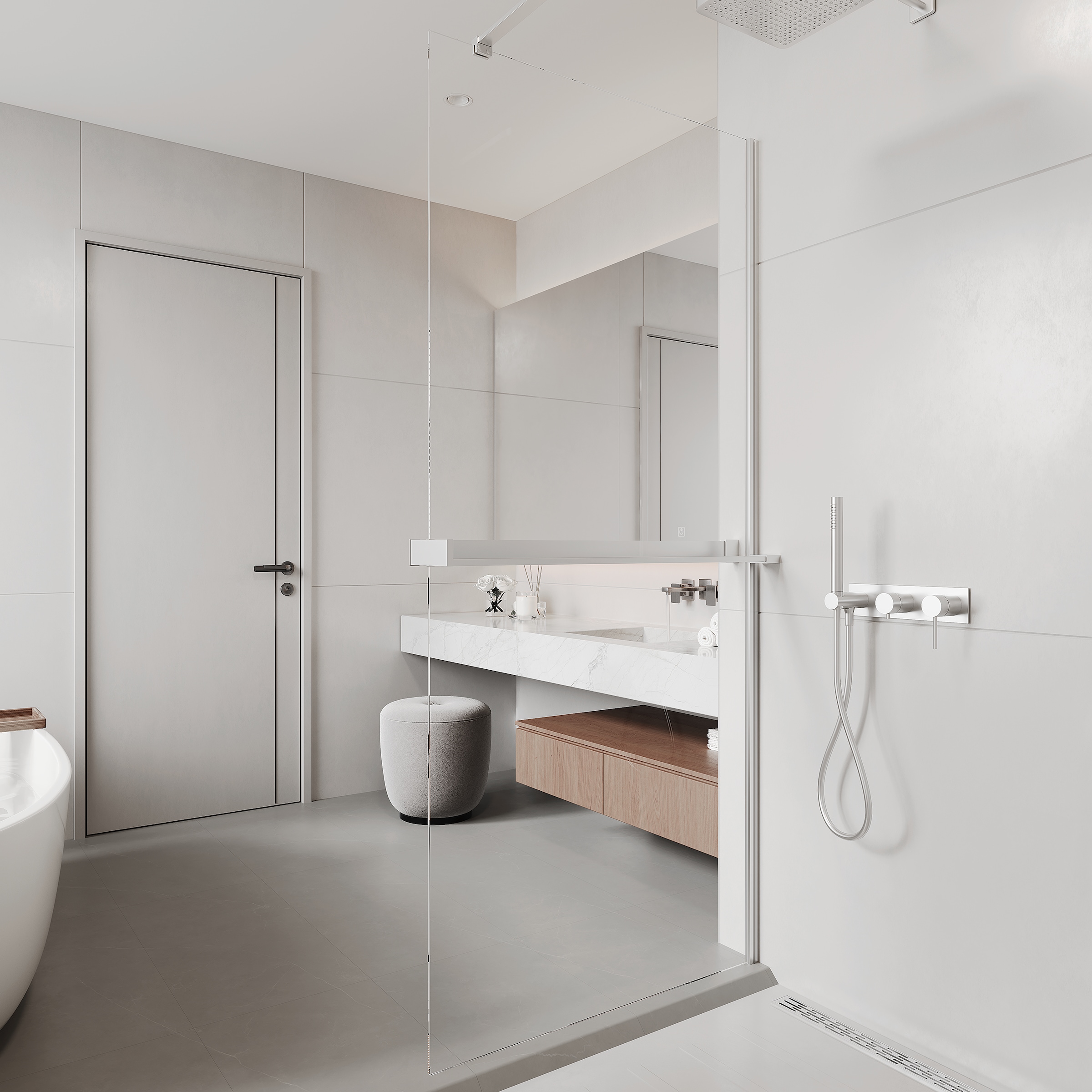 welltime Walk-in-Dusche »Walk-In Trento Deluxe« 1 Stk. tlg. 8mm ESG und Antikalkversiegelung