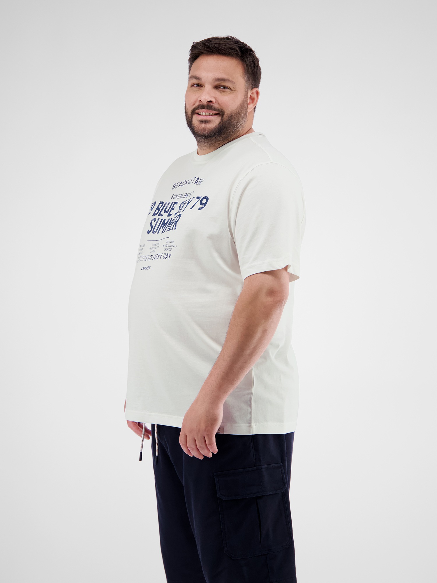 Thumbnail - LERROS T-Shirt "LERROS T-Shirt mit Brustprint in Großen Größen"