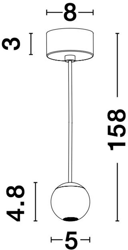 Nova Luce LED-Hängeleuchte »NOCCI«, 1 flammig, Leuchtmittel LED-Modul | LED fest integriert