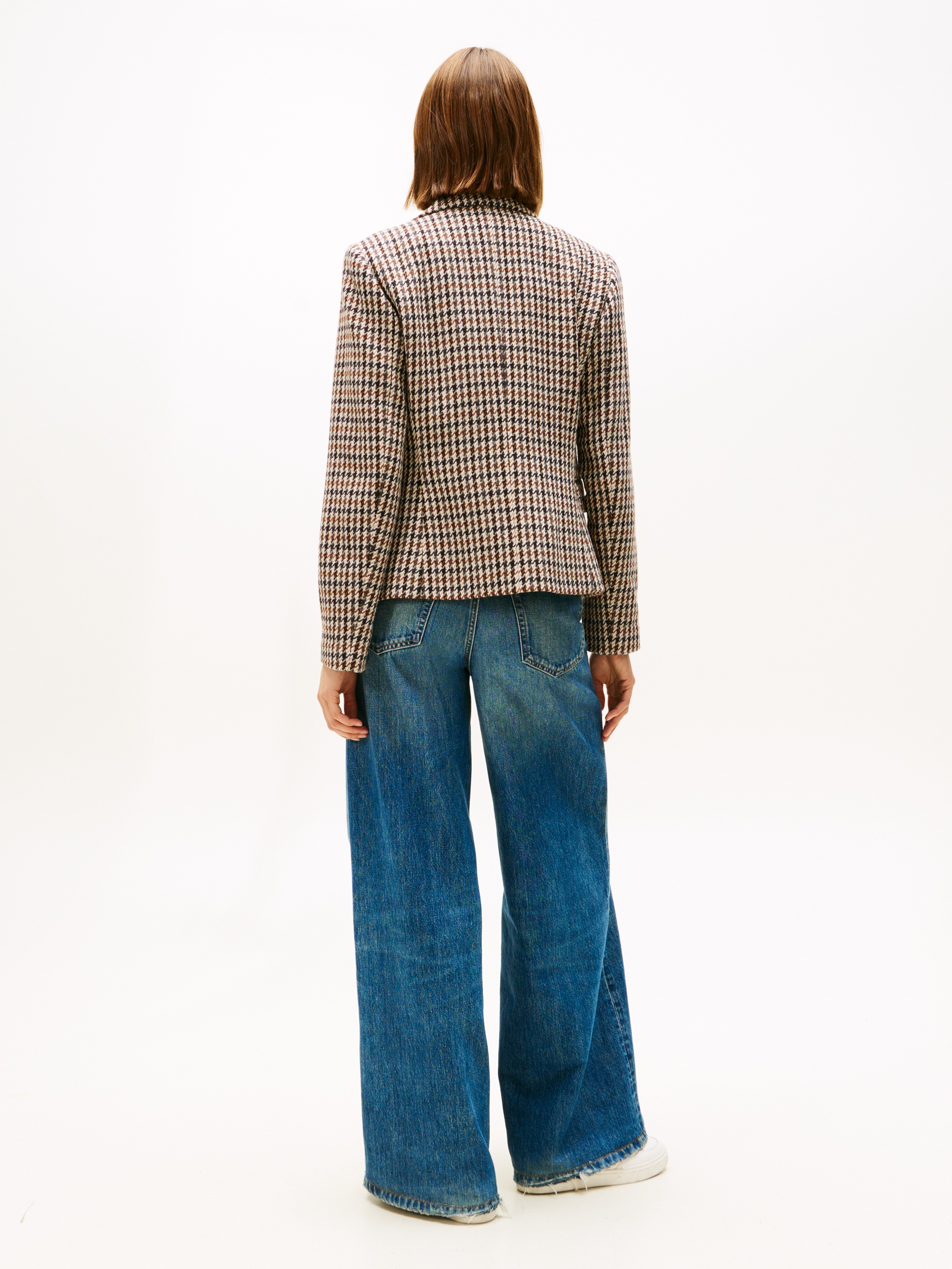 Tommy Hilfiger Kurzblazer »HERITAGE CHECK BLAZER« aus reiner Wolle