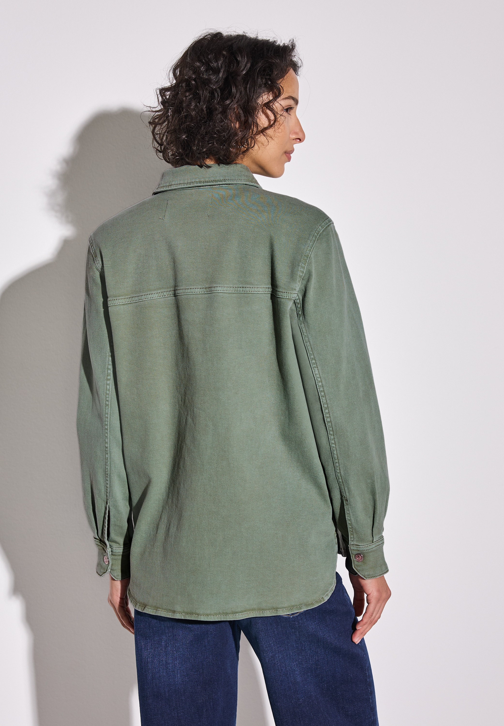 STREET ONE Jeansjacke, ohne Kapuze, mit Brusttasche