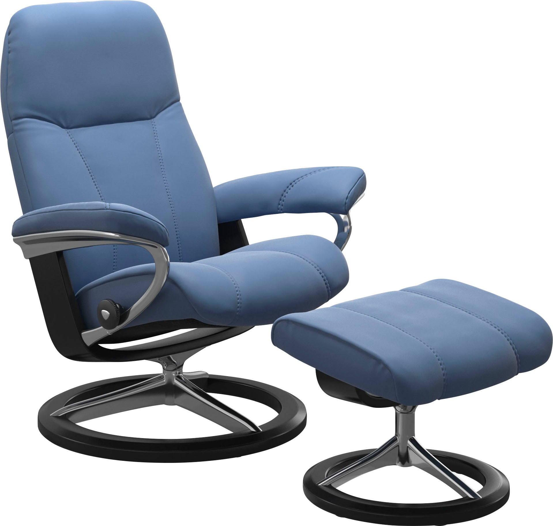 Stressless "Consul" Set, Relaxsessel mit Hocker, mit Hocker, mit Signature günstig online kaufen