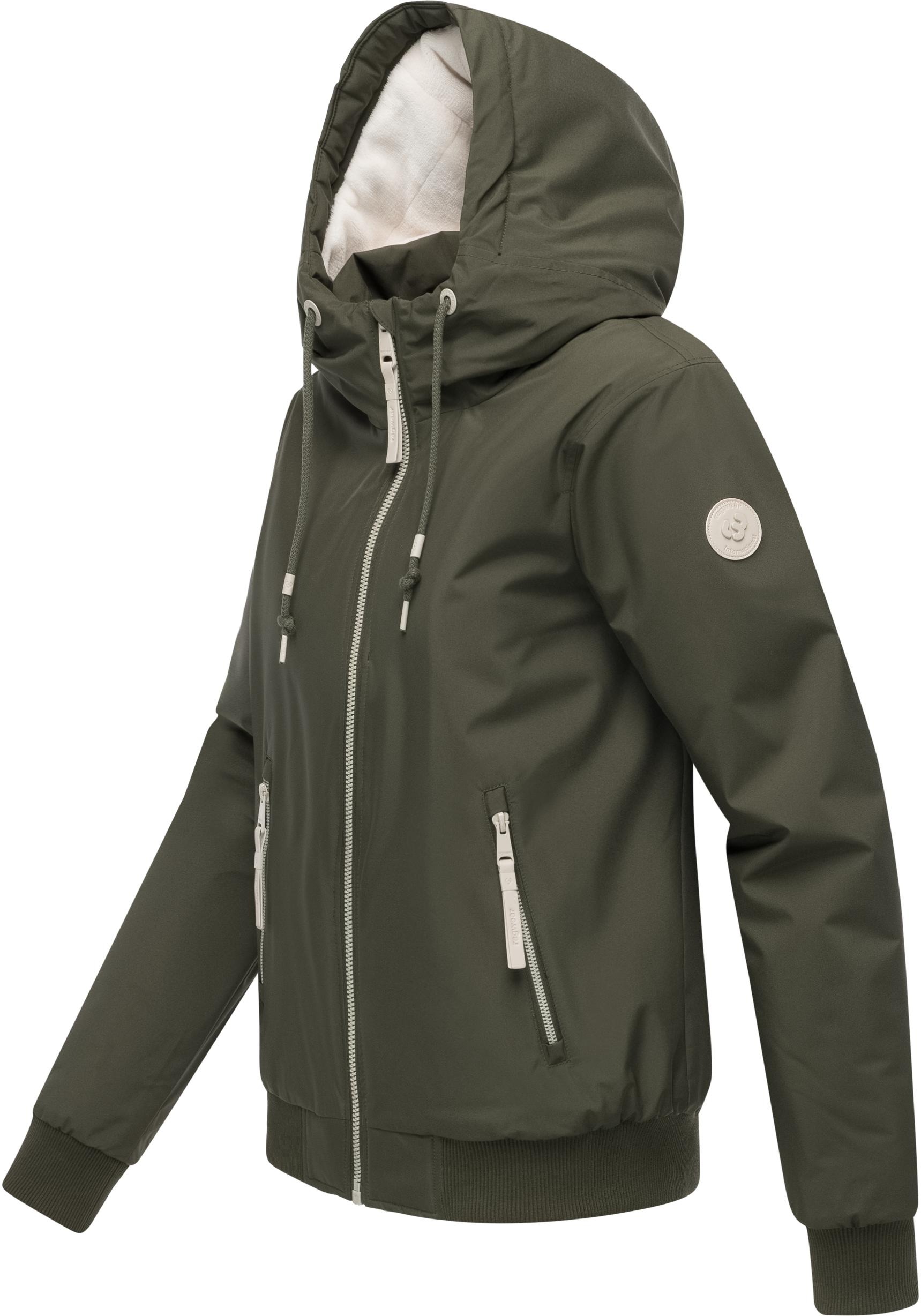 Ragwear Bomberjacke »Oggie Warm YOUMODO«, mit Kapuze, Wasserdichte Outdoorjacke mit Kapuze für den Übergang