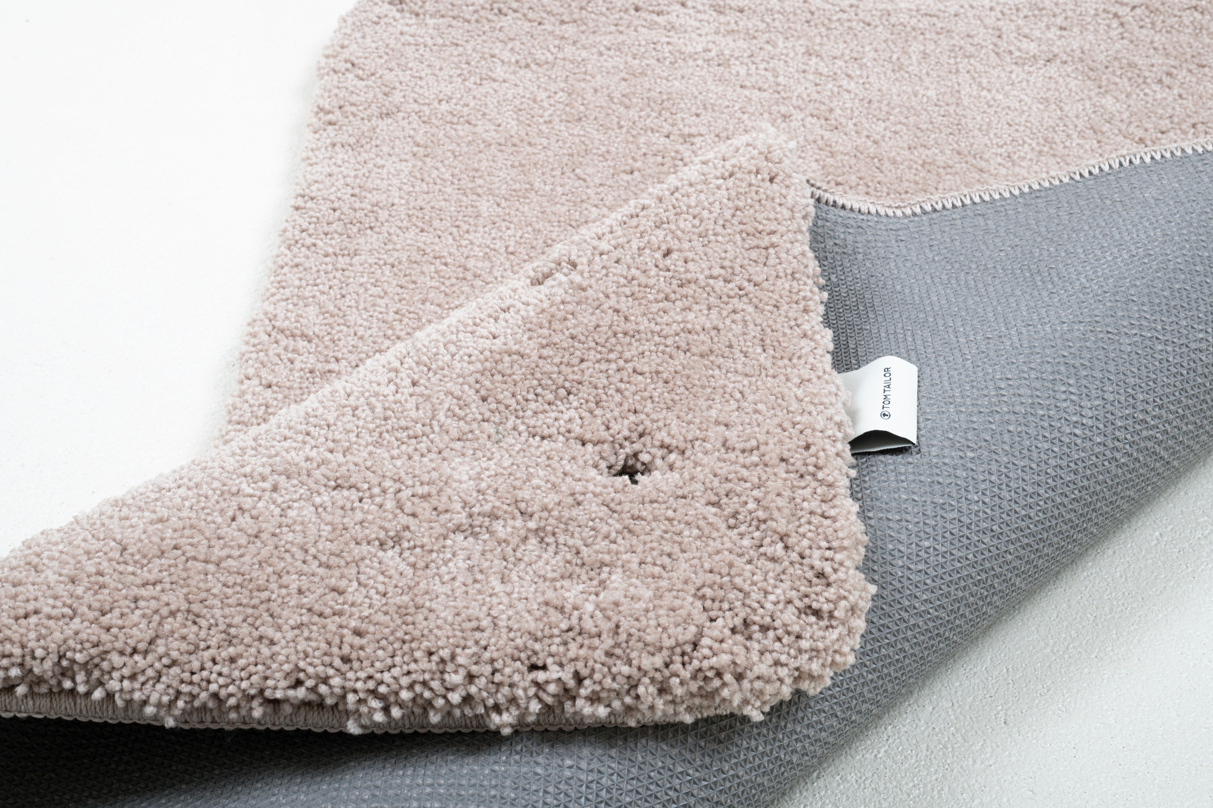 TOM TAILOR Badematte »Cozy Bath UNI«, rutschhemmend beschichtet, fußbodenheizungsgeeignet, Badteppich, Uni Farben, rechteckig, rund und oval erhältlich