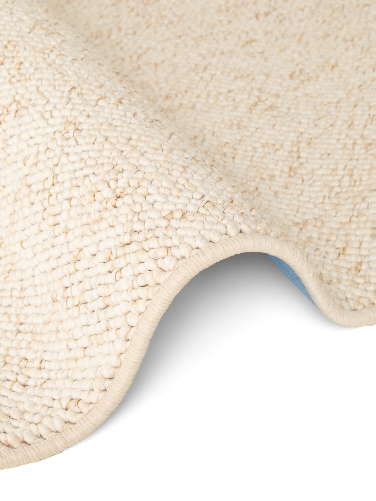HANSE Home Teppich »Wolly 2« rund 12 mm Höhe Flachgewebe, Skandi, Woll-Optik, Esszimmer, Wohnzimmer, Flur