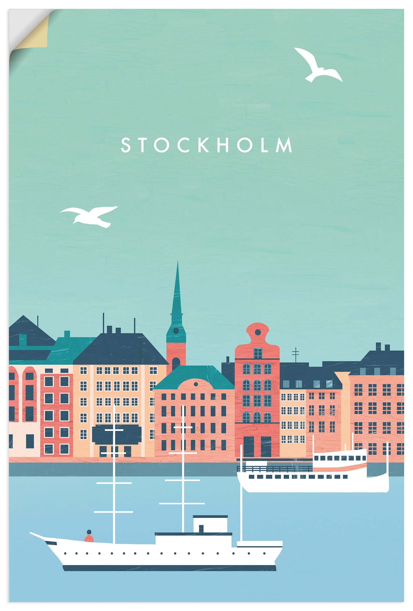 Artland Wandbild "Stockholm" 1 Stk. tlg. als Alubild, Leinwandbild, Poster, Wandaufkleber in verschied. Größen