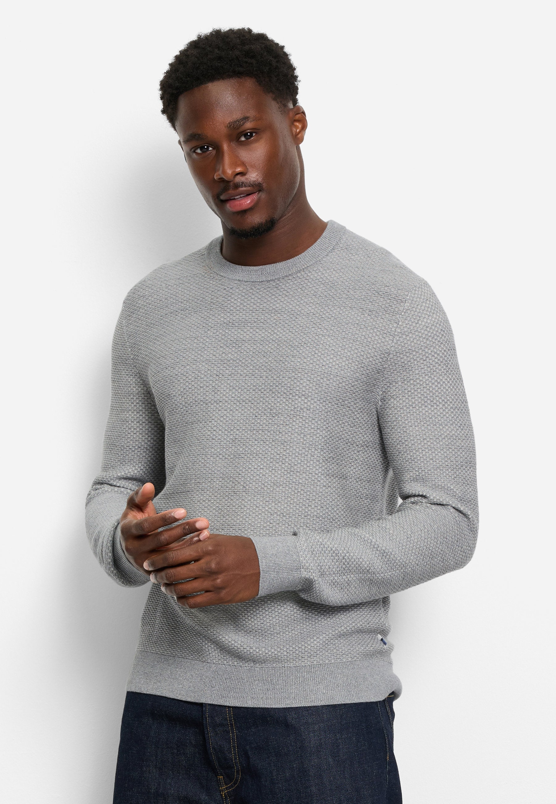 OLYMP Strickpullover "OLYMP Casual Strick, Pullover"