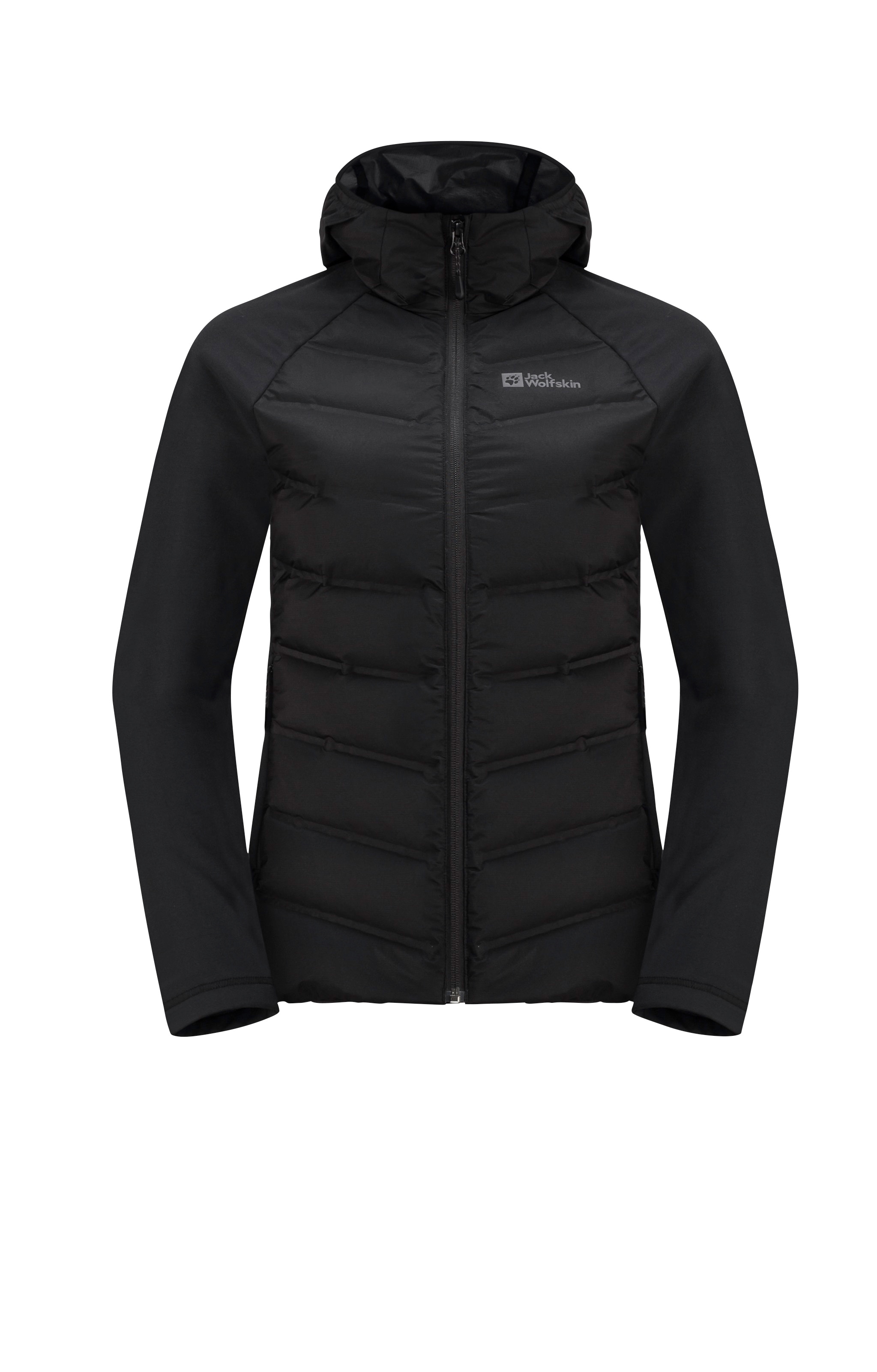 Jack Wolfskin Fleecejacke »TASMAN DOWN HYBRID W«, mit Kapuze, wärmende Hybrid-Kapuzenjacke für jeden Trail