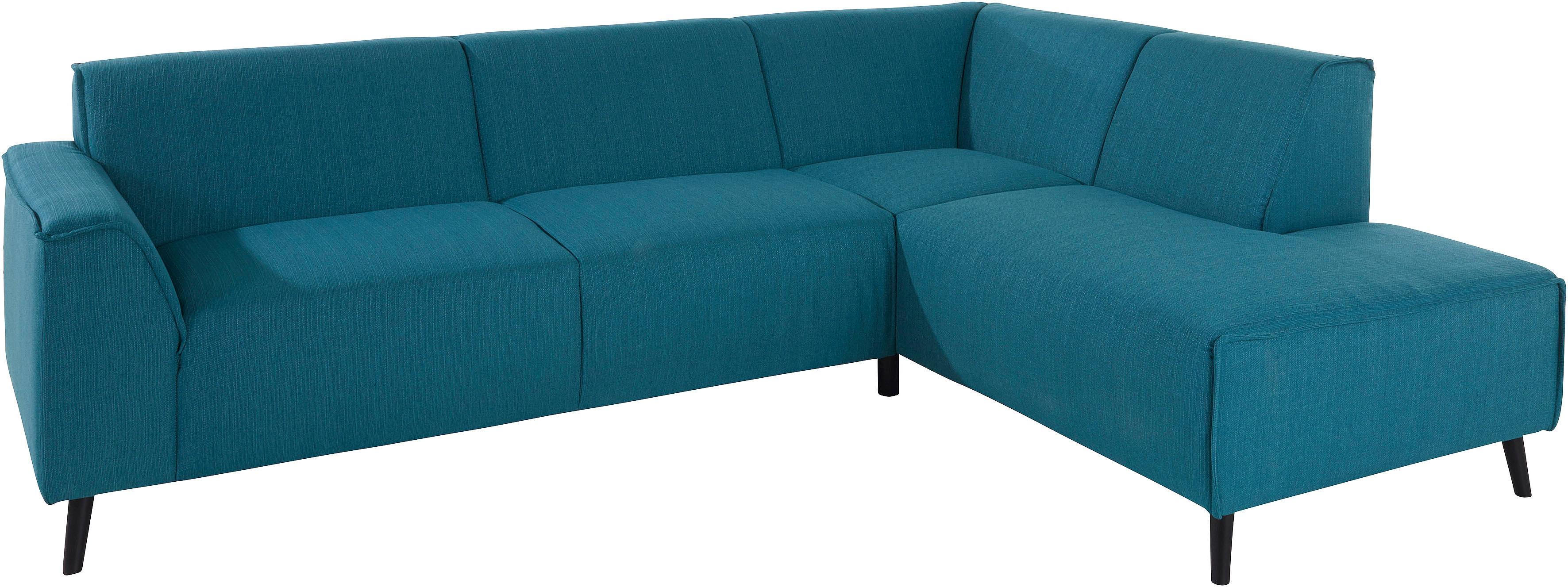 Thumbnail - DOMO collection Ecksofa "Amora, inklusive komfortablem Federkern für mehr Sitzkomfort, L-Form" mit Ottomane, elegant und...