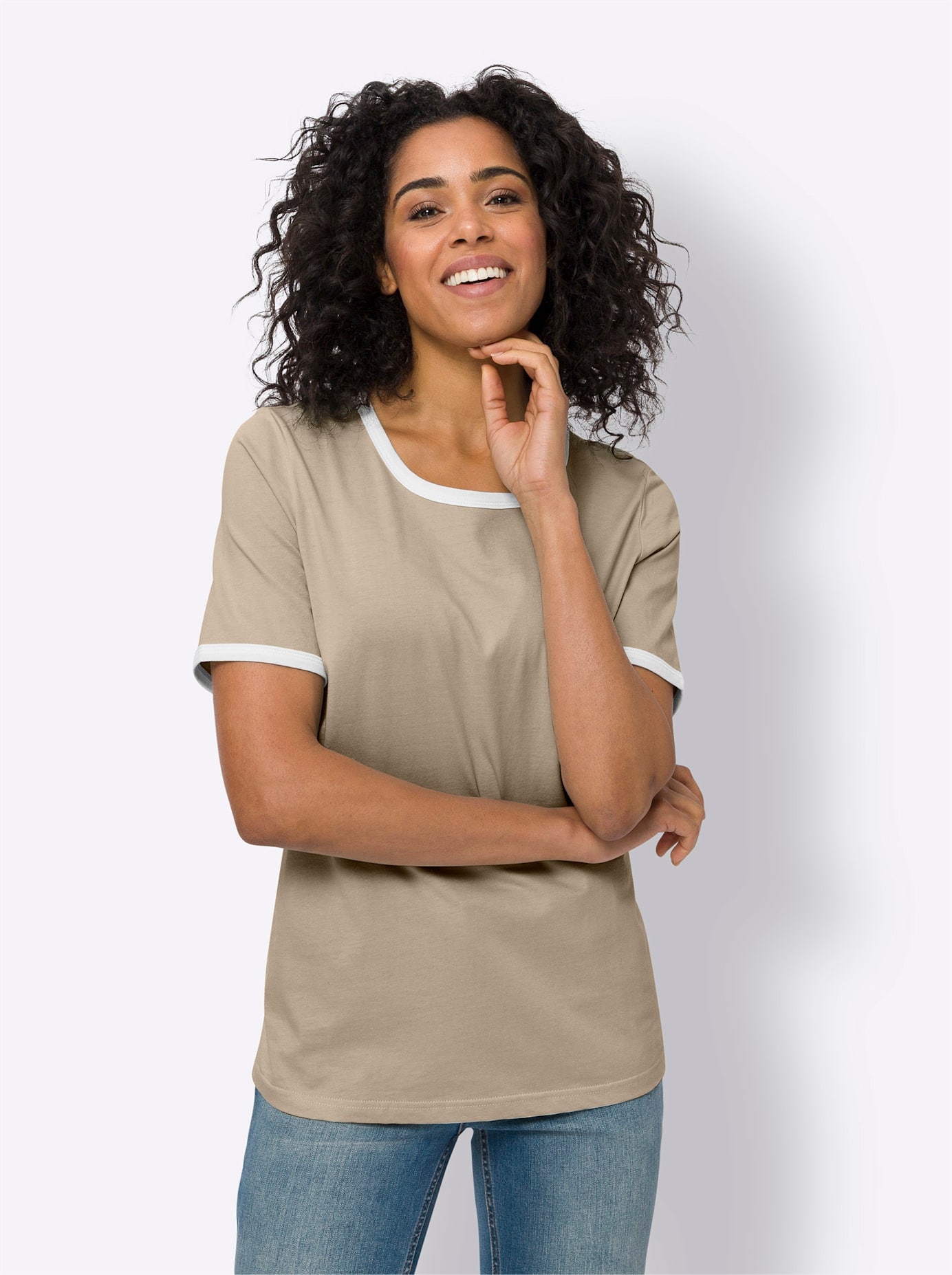 Classic Basics Kurzarmshirt "Shirt" 1 Stk. tlg. günstig online kaufen