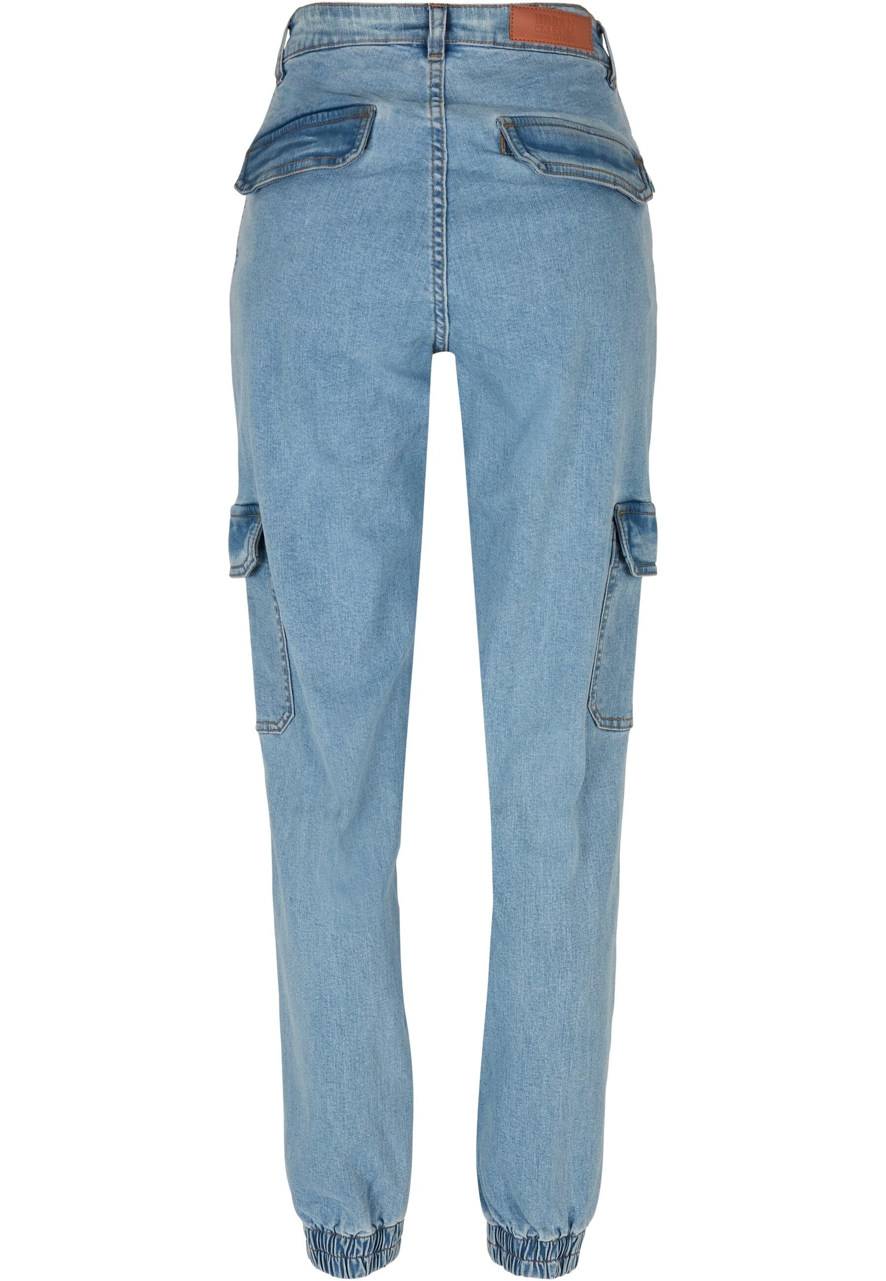 URBAN CLASSICS Stoffhose »Urban Classics Damen Ladies Organic Stretch Denim Cargo Pants«, (1 tlg.)