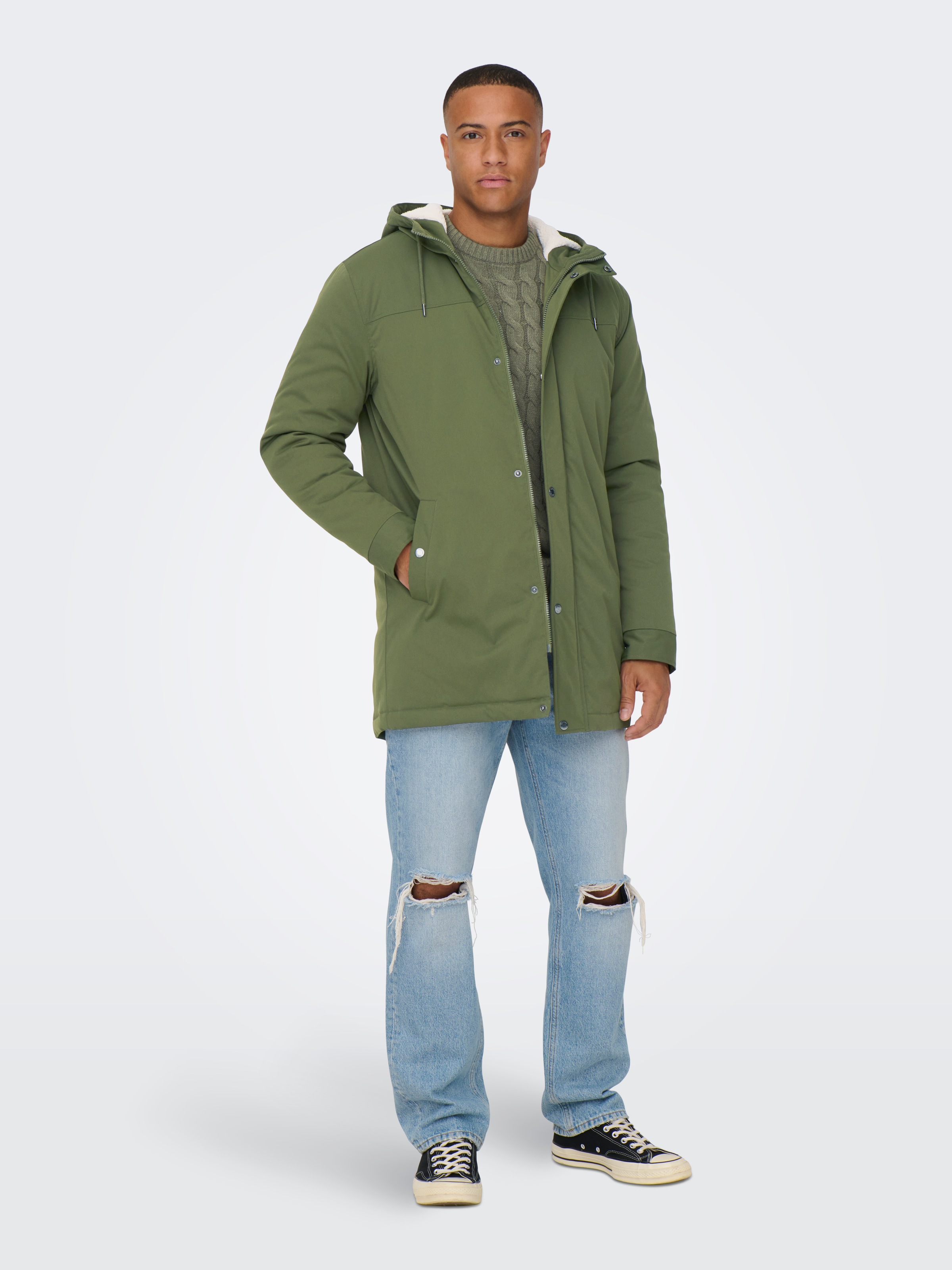 ONLY & SONS Parka »ONSALEXANDER LIFE PARKA OTW VD« mit Kapuze Polyester, regular fit