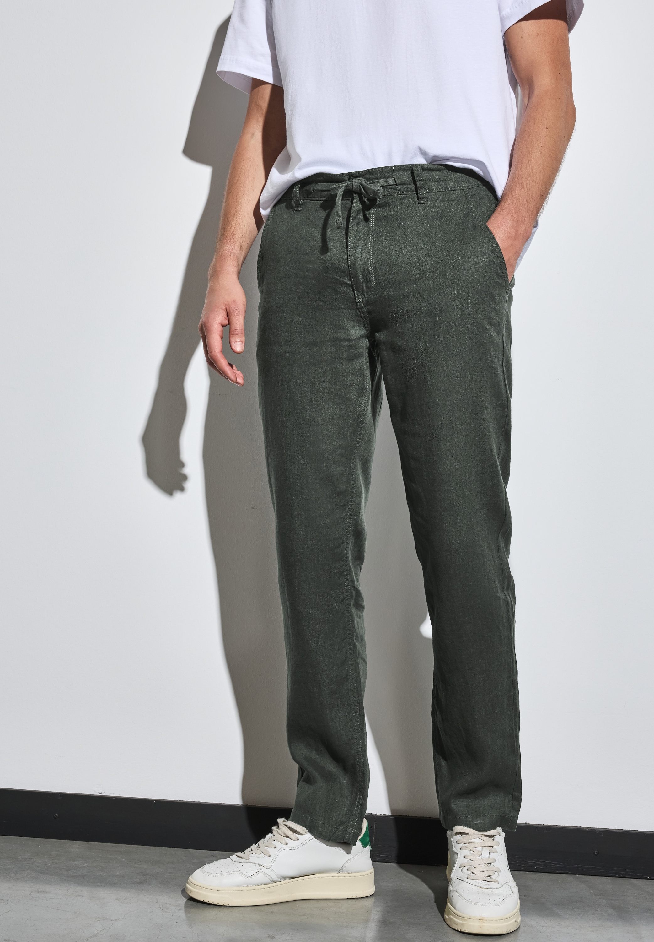 STREET ONE MEN Chinohose, Elastikbund mit Tunnelzug günstig online kaufen