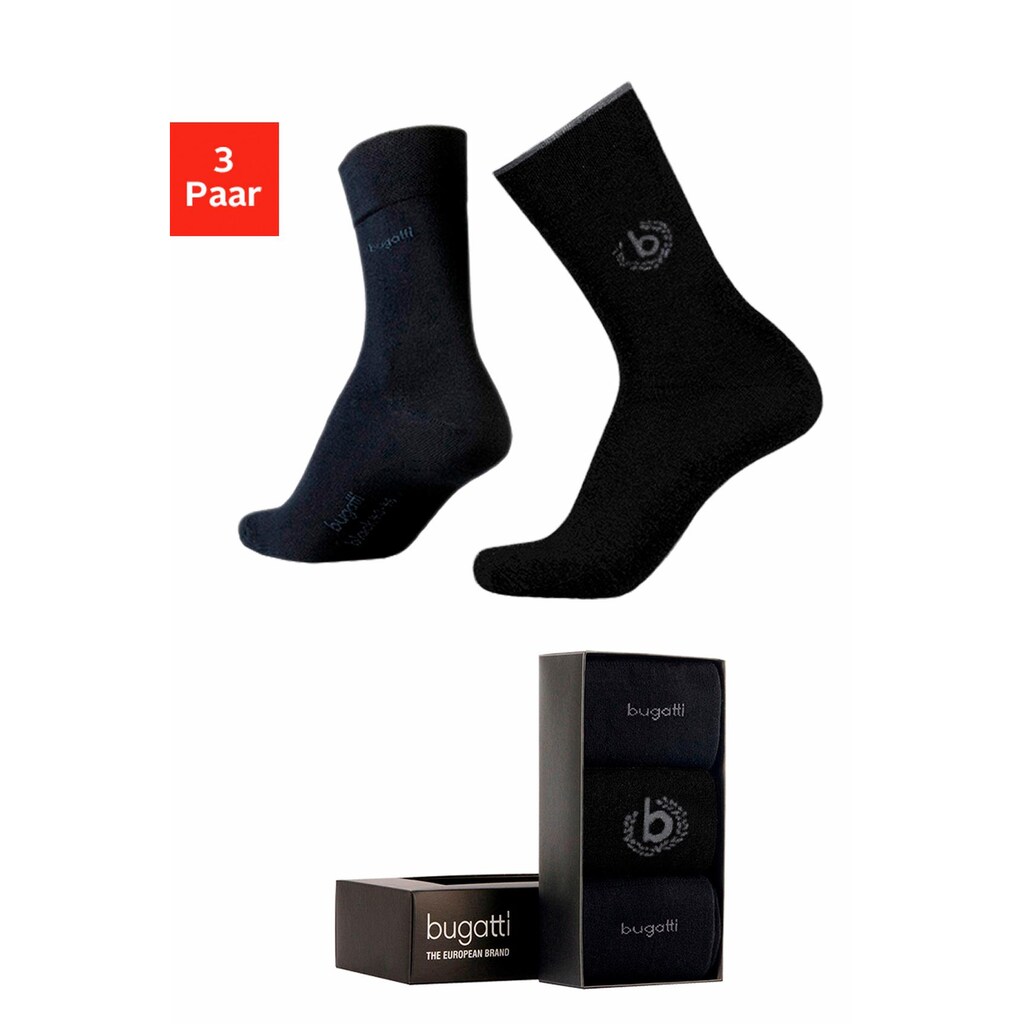 bugatti Businesssocken, (Box, 3 Paar)